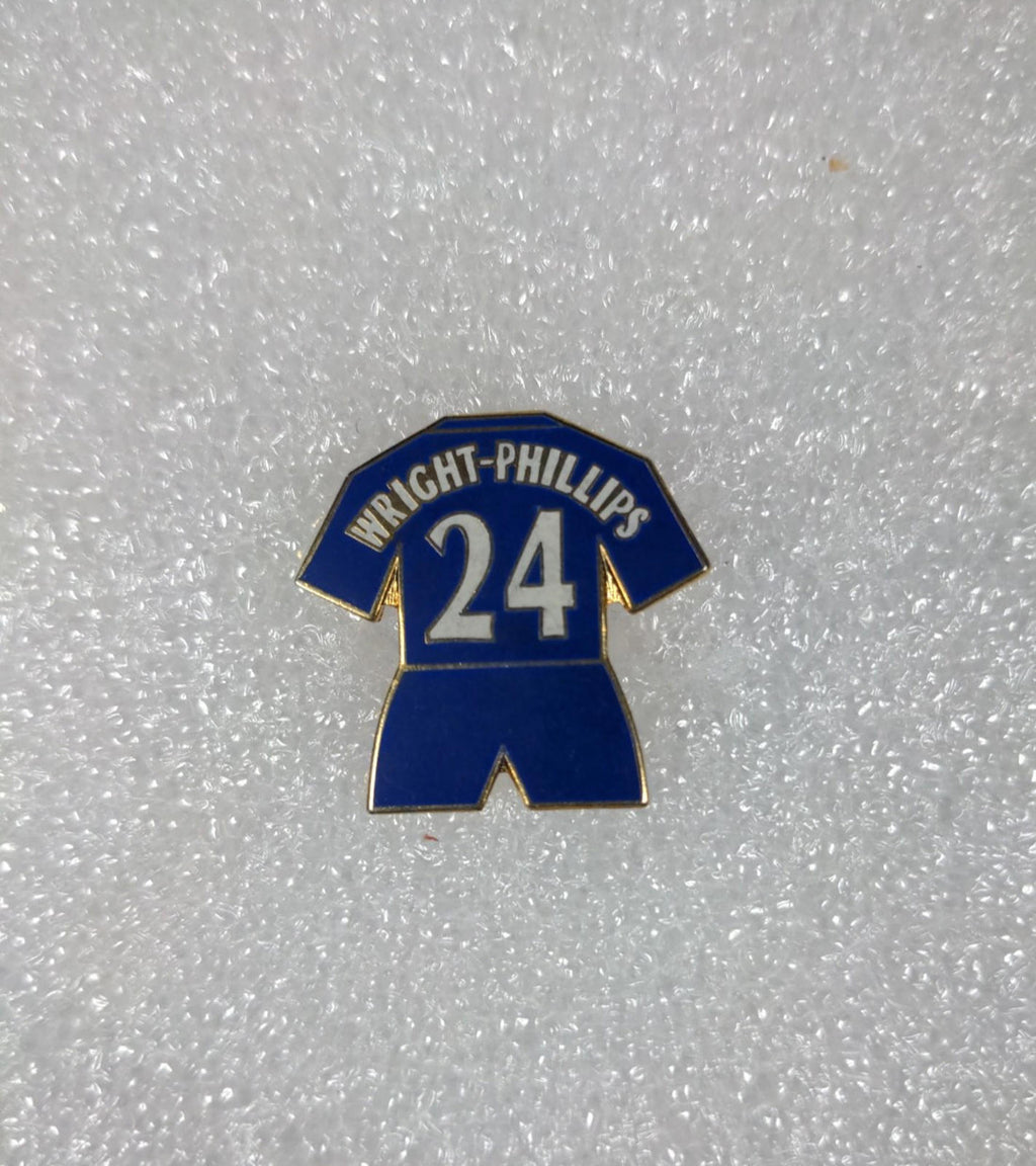 Chelsea Football Club Wright-Phillips No24 Shirt Enamel Pin Badge - Retrorama UK