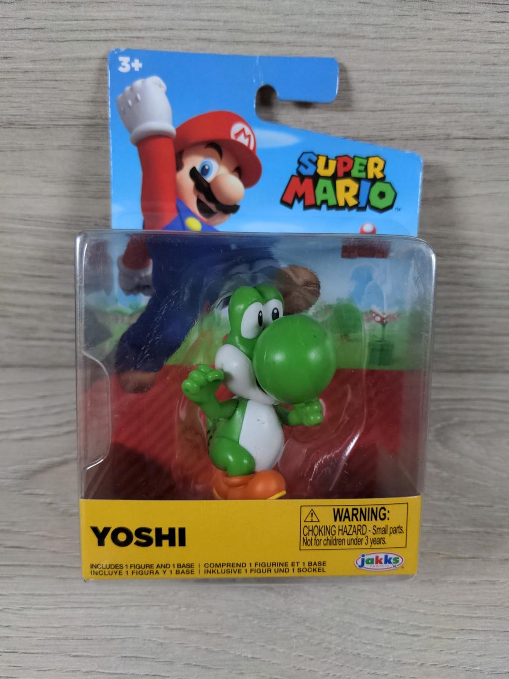 Super Mario Yoshi  6cm Action Figure Jakks Pacific - Factory Sealed Pack