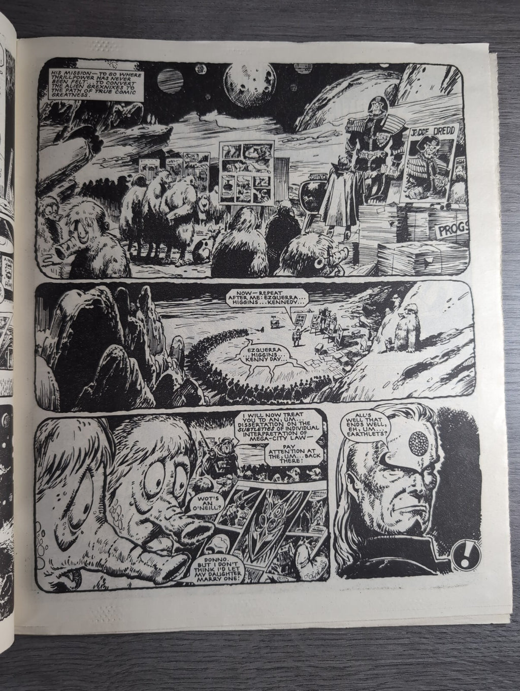 2000AD Prog 467 Featuring Judge Dread Comic 26th April 1986 Vintage Retro Comic