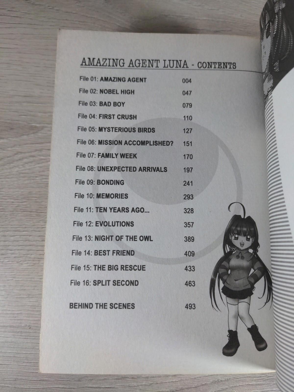 Amazing Agent Luna Volumes 1-3 Graphic Novel Manga Paperback Book 2008