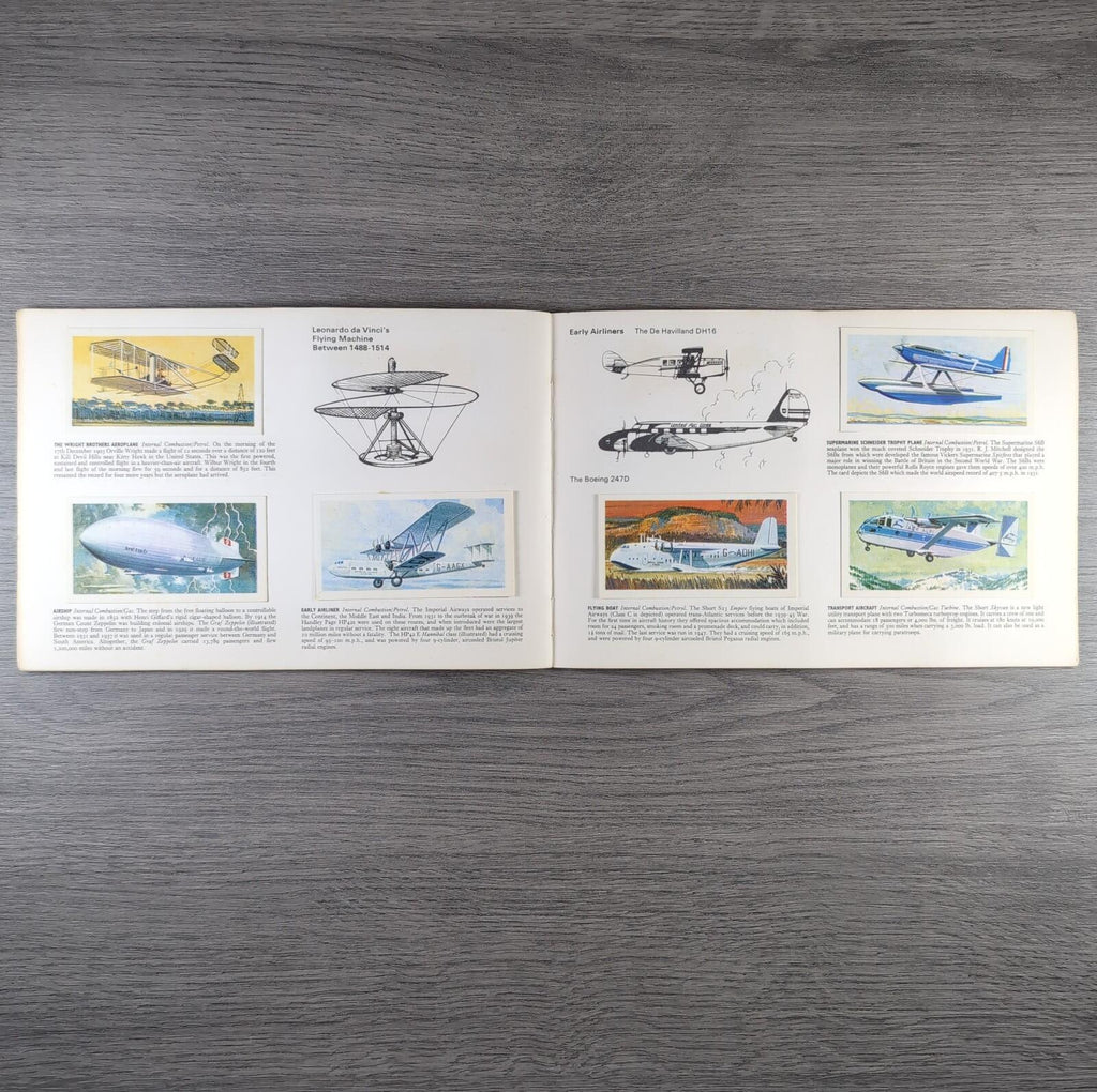 Brooke Bond Tea Picture Cards Album Transport Through The Ages Complete Set