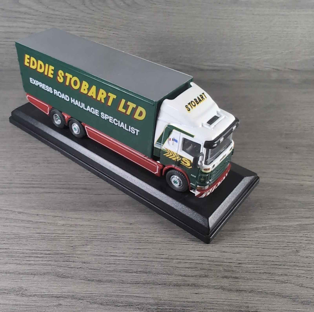 Atlas Editions Eddie Stobart Scania 94D 6 Wheel Box Van F018 Die-Cast 1:76 Scale