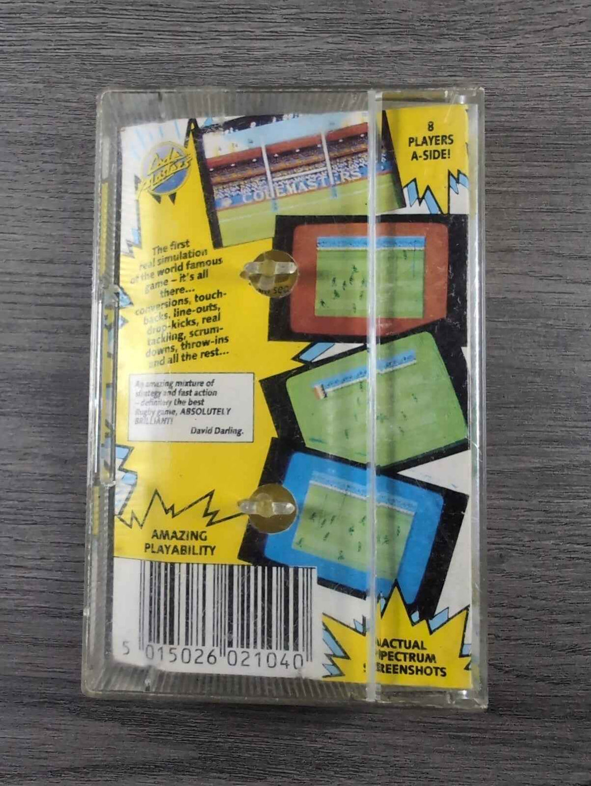 International Rugby Simulator ZX Spectrum 48/128K Game Cassette Tested & Working