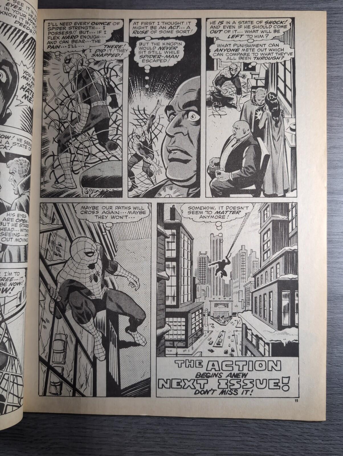 Spider-Man Comics Weekly No 108 Marvel Comics UK 8th March 1975 Vintage Comic