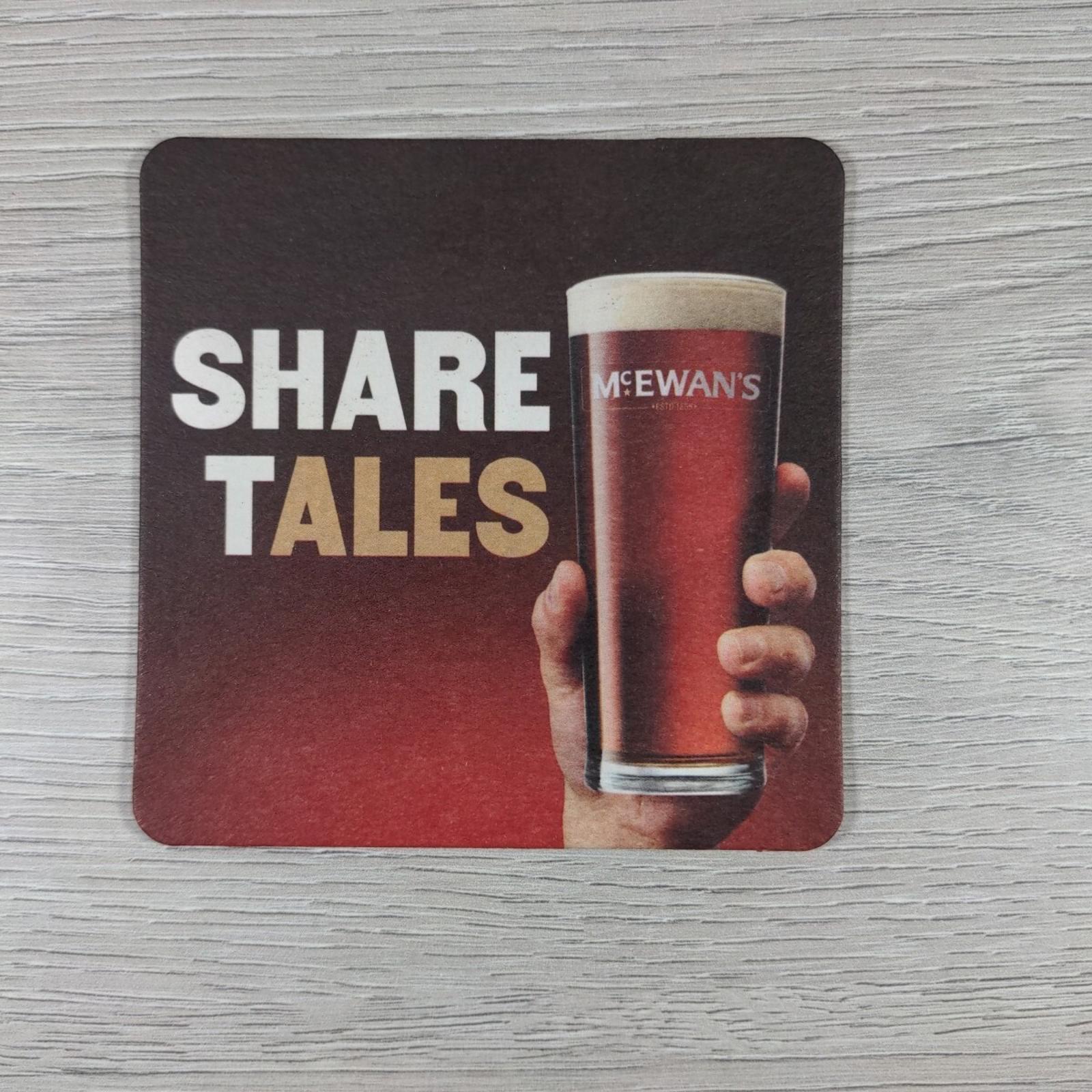 Mcewans 3 x Vintage Beer Mats Pub Bar Coaster Breweriana - Retrorama UK
