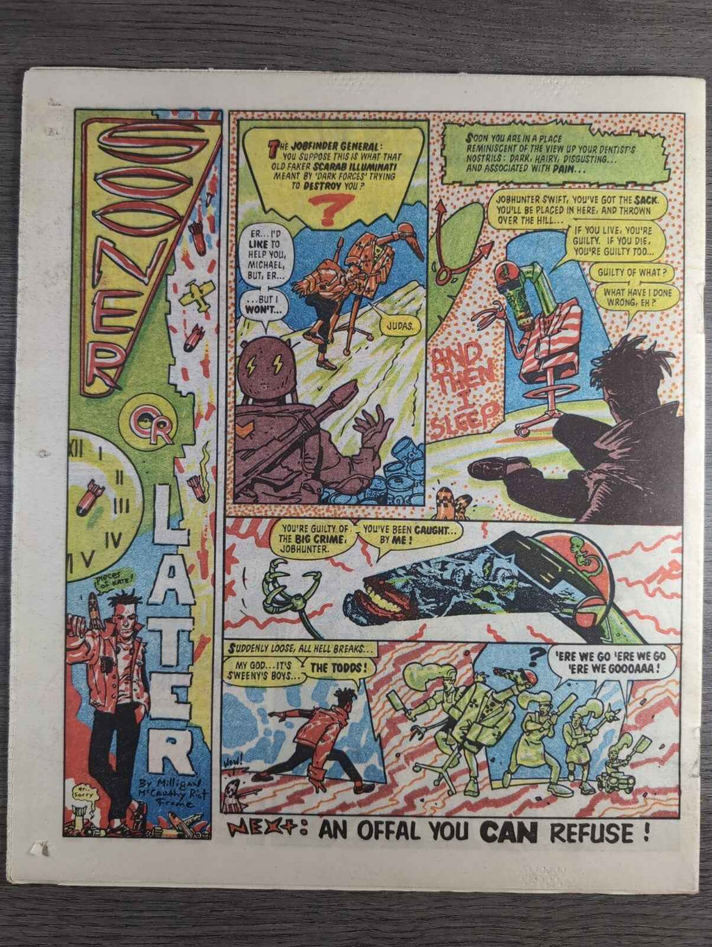 2000AD Prog 480 Featuring Juddge Dread Comic Date 26th July 1986 Vintage Comics