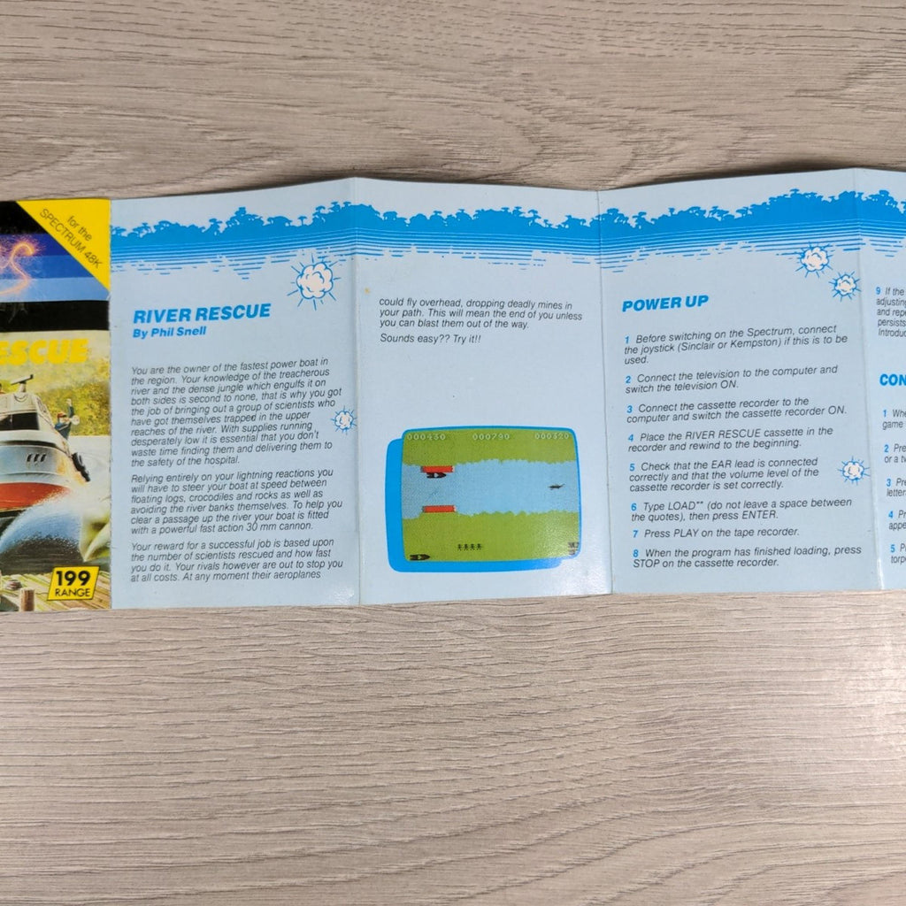 River Rescue ZX Spectrum 48K Game Cassette Tested & Working