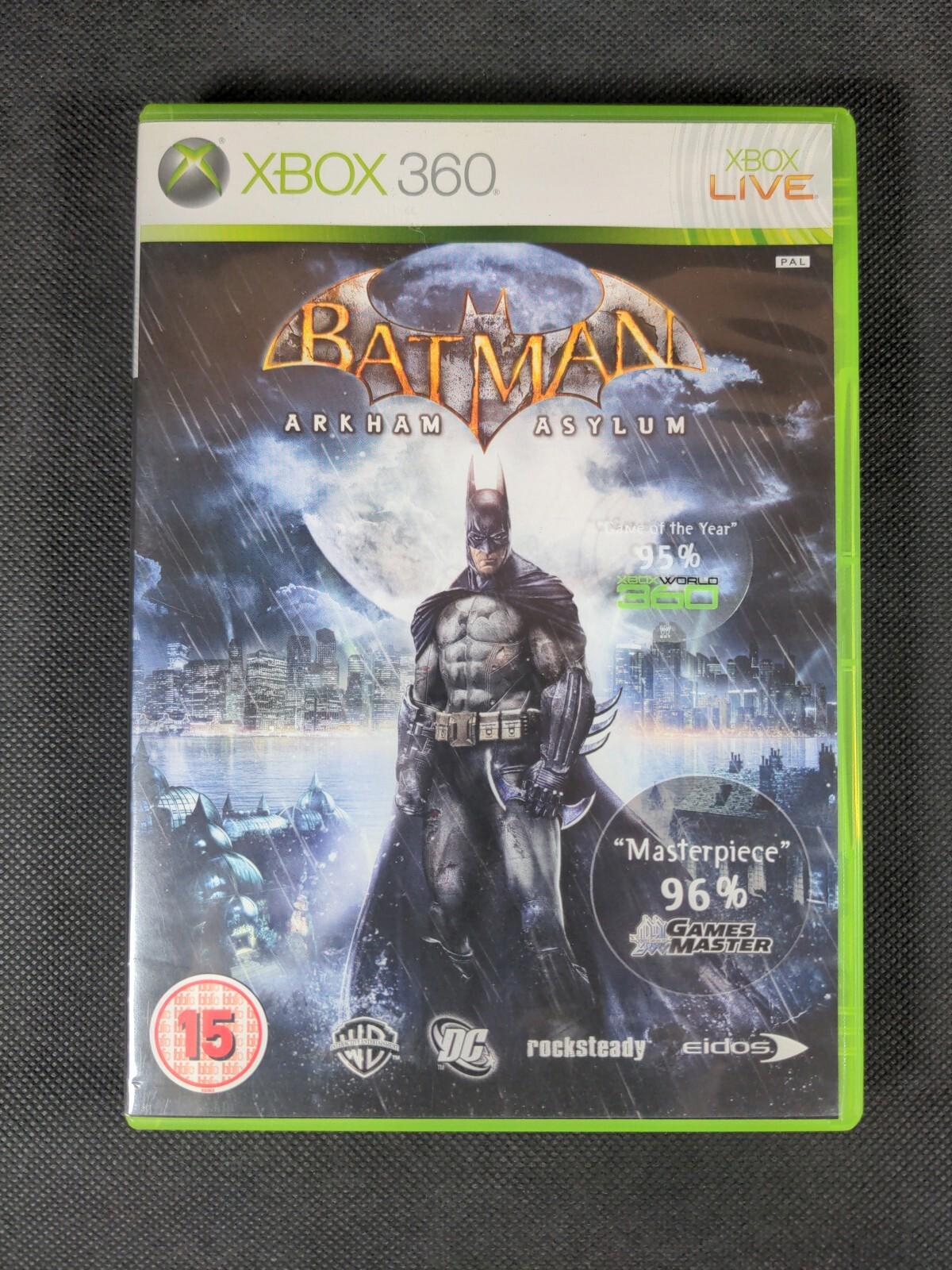 Batman Arkham Asylum Xbox 360 Game + Manual Tested & Working
