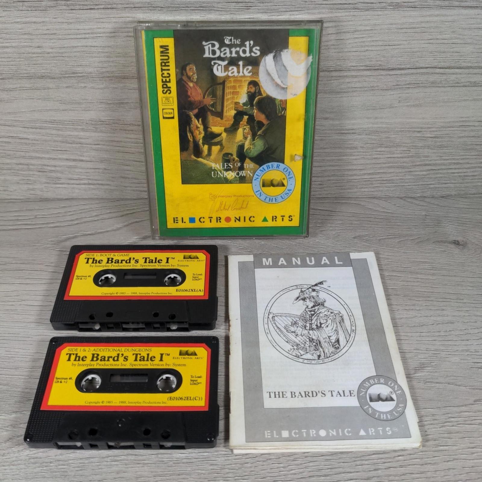 The Bards Tale Vol 1 ZX Spectrum 48/128K Game Cassette EA Tested & Working