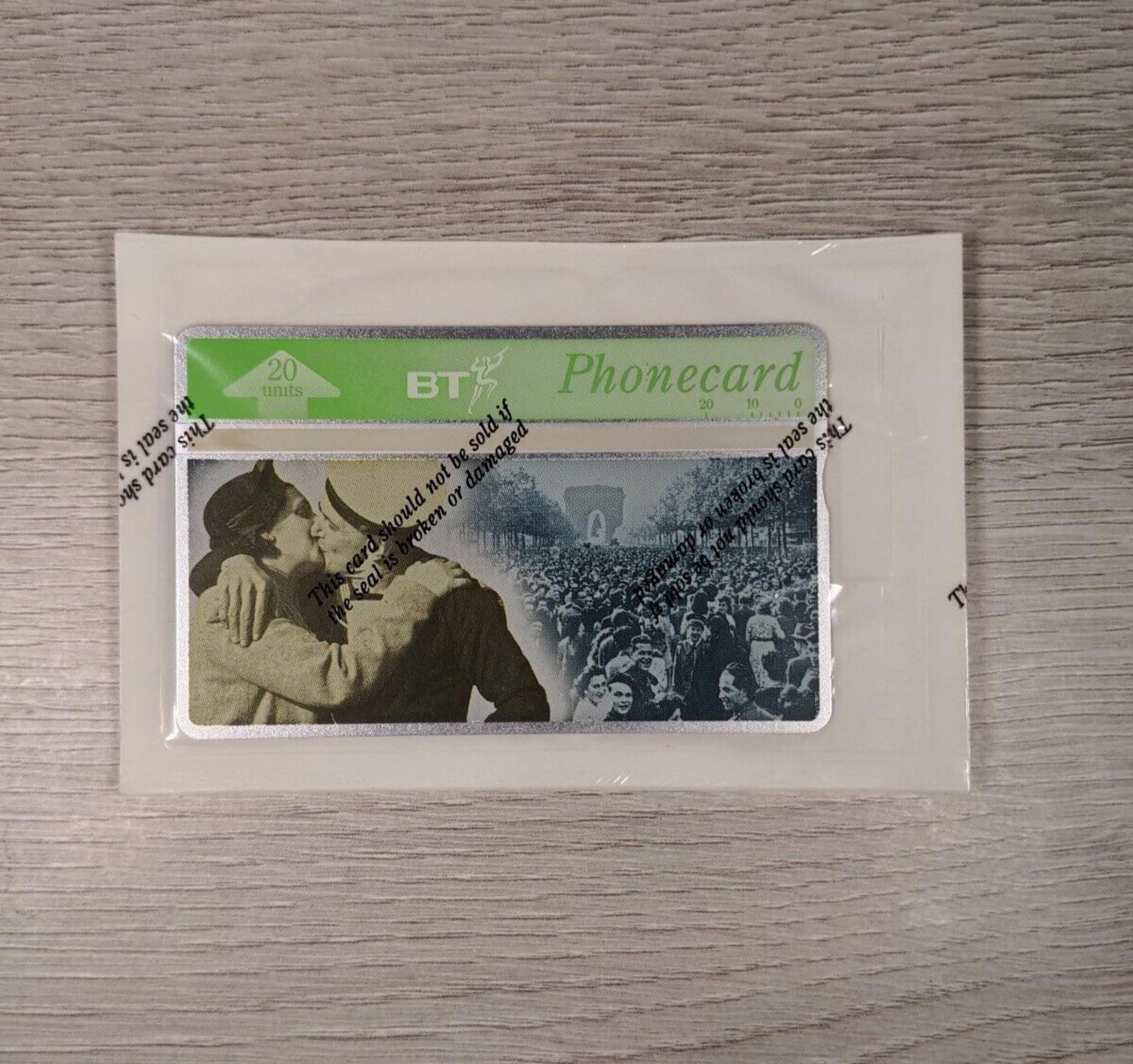 BT Phonecard 20 Units £2 The Time Of Our Lives 50th Anniversary Of VE Day Unused - Retrorama UK