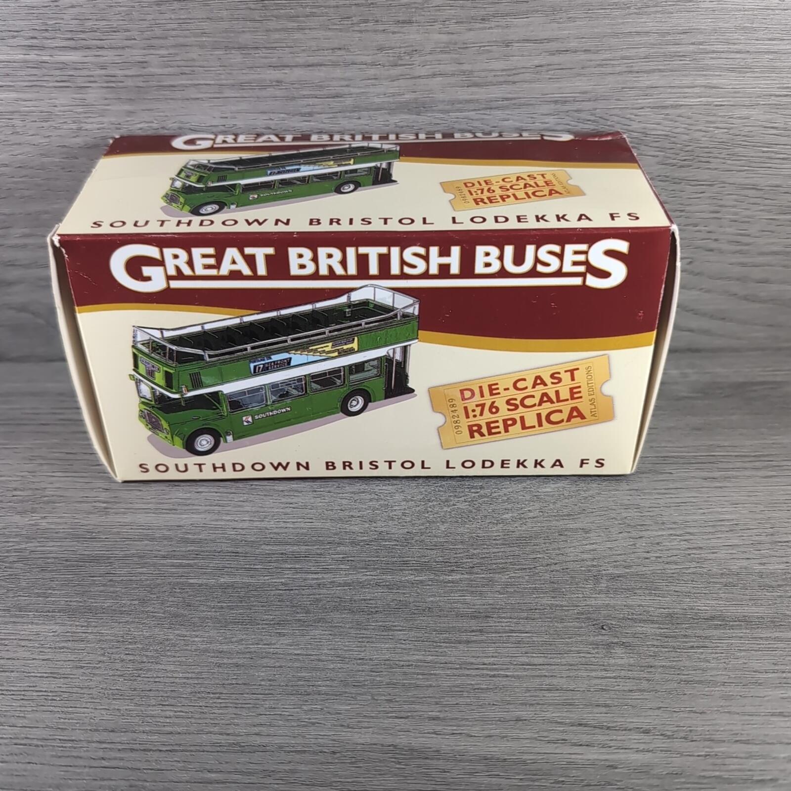 Great British Buses Southdown Bristol Lodekka FS 1:76 Scale Atlas Diecast Model