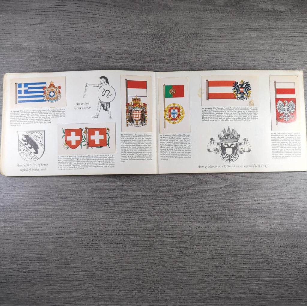 Brooke Bond Tea Picture Cards Album Flags & Emblems Of The World Complete Set