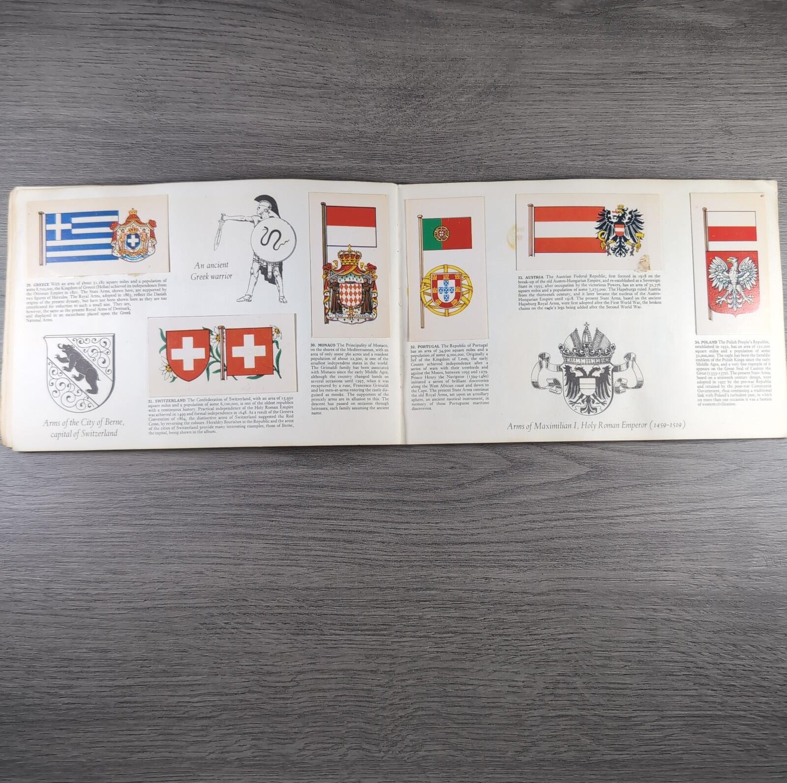 Brooke Bond Tea Picture Cards Album Flags & Emblems Of The World Complete Set