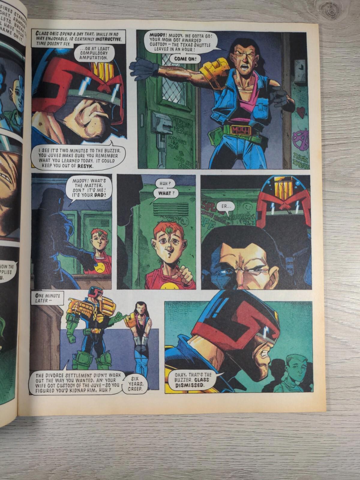 2000AD Featuring Judge Dredd Prog 742 August 1991 Vintage Comic - Retrorama UK