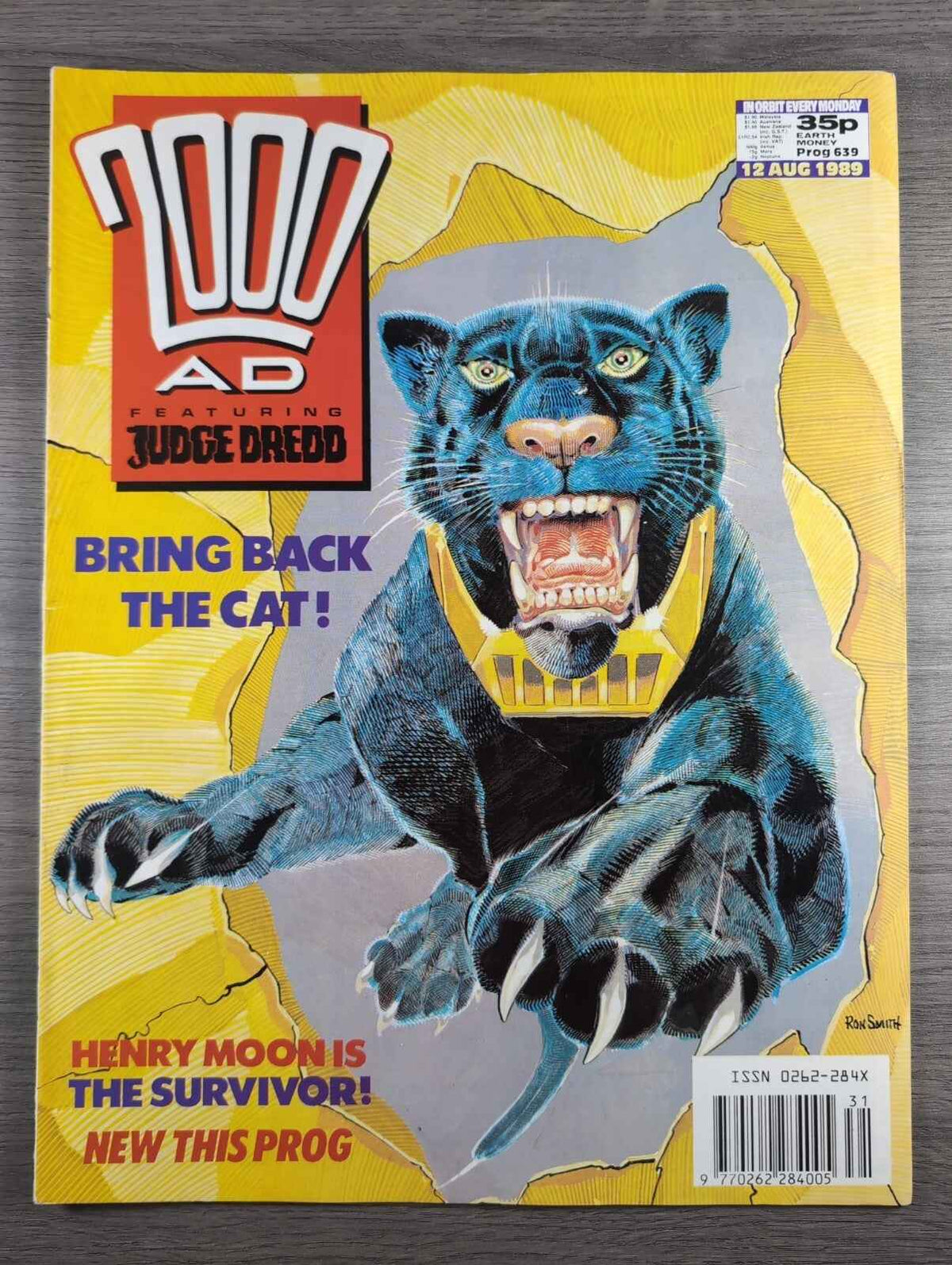 2000AD Prog 639 Featuring Judge Dread Comic 12th Aug 1989 Vintage Retro Comic
