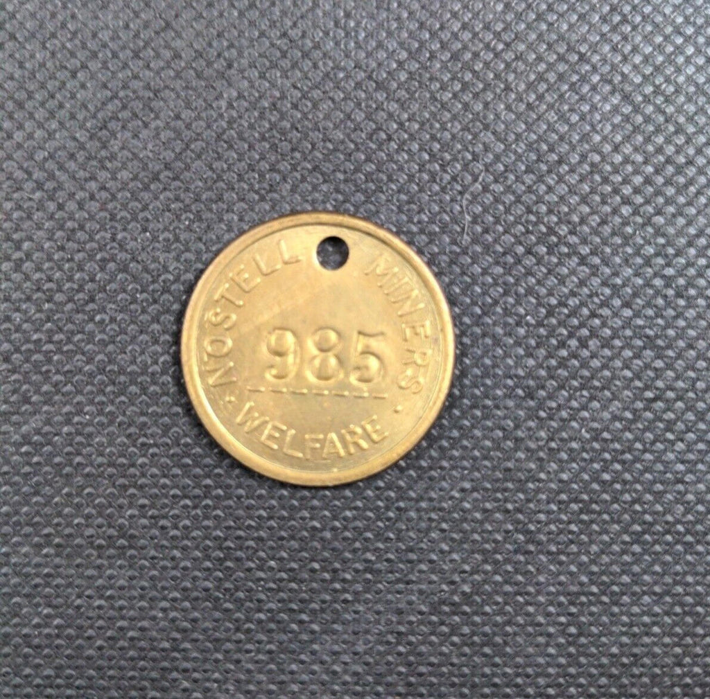 Nostell No 985 Brass Miners Welfare Pit Check Token Tally