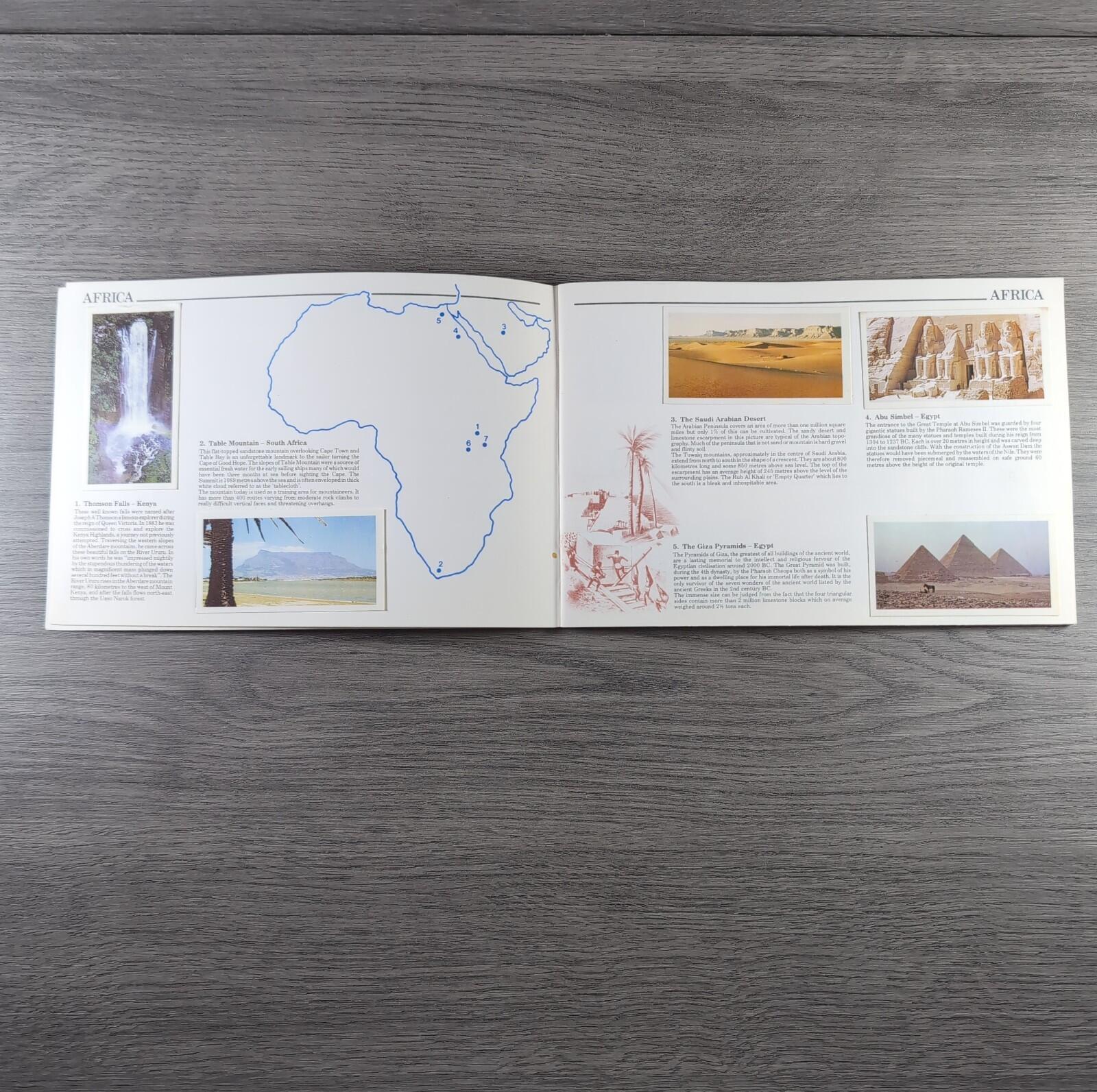 Brooke Bond Tea Picture Cards Album Features Of The World Complete Set