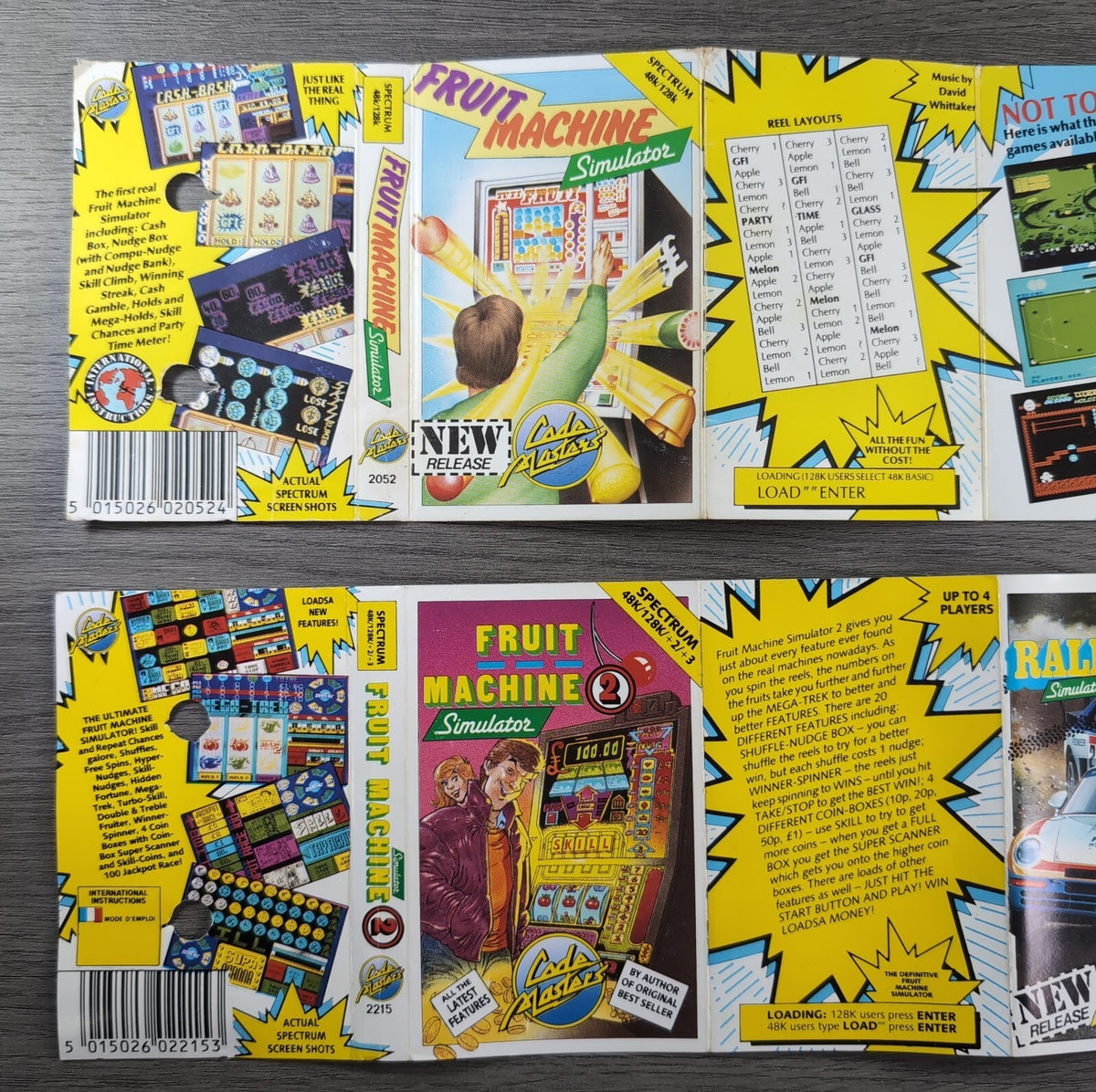 Fruit Machine Simulator 1 & 2 ZX Spectrum 48/128K Game Bundel Tested & Working
