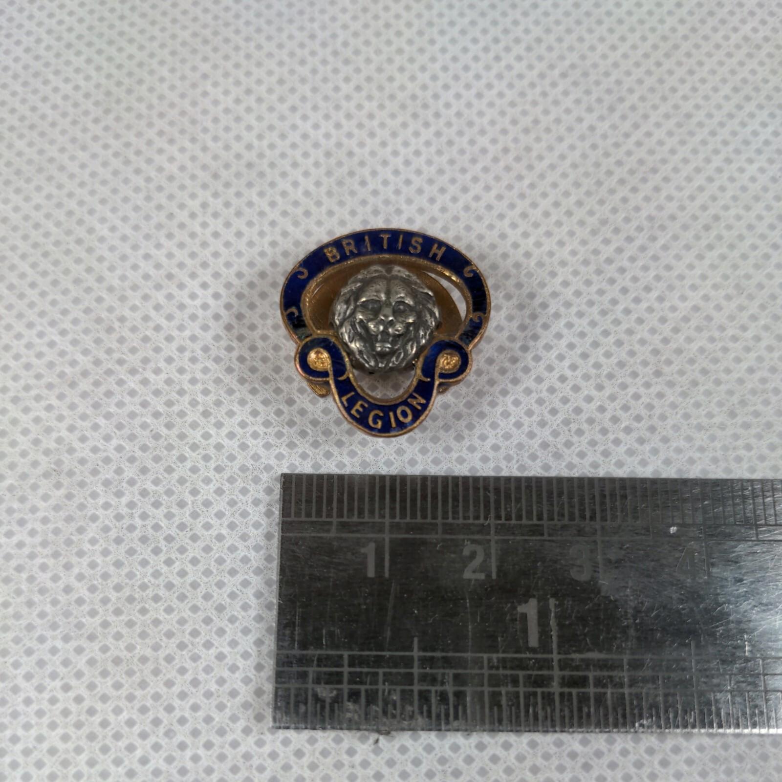 British Legion Enamel Lapel Badge - Badge No 910336 Vintage