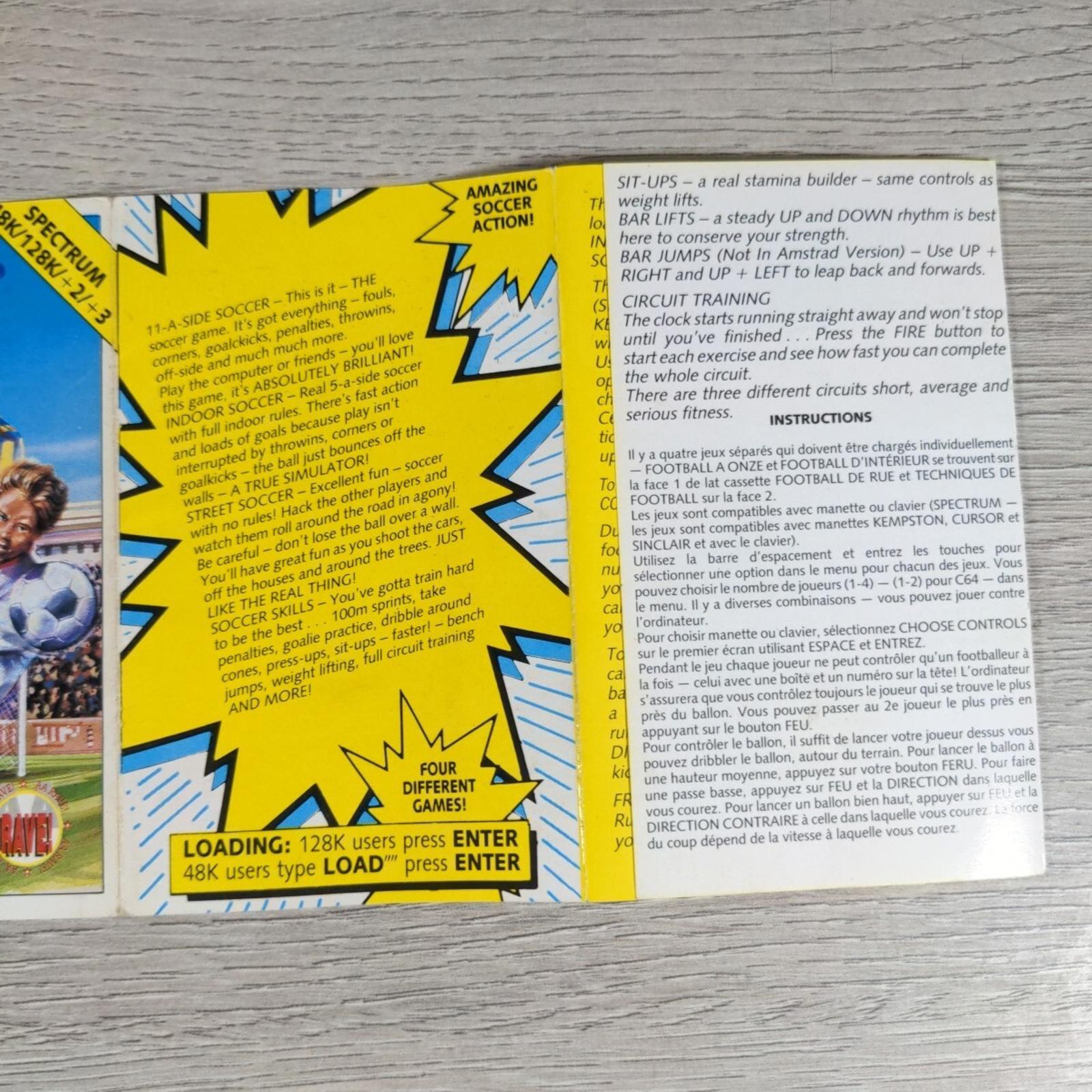 4 Soccer Simulators ZX Spectrum 48K 128K Video Game Cassette Tested & Working