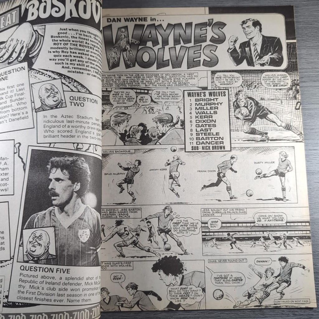 Roy of The Rovers 31st August 1985 Vintage Comic IPC Magazines