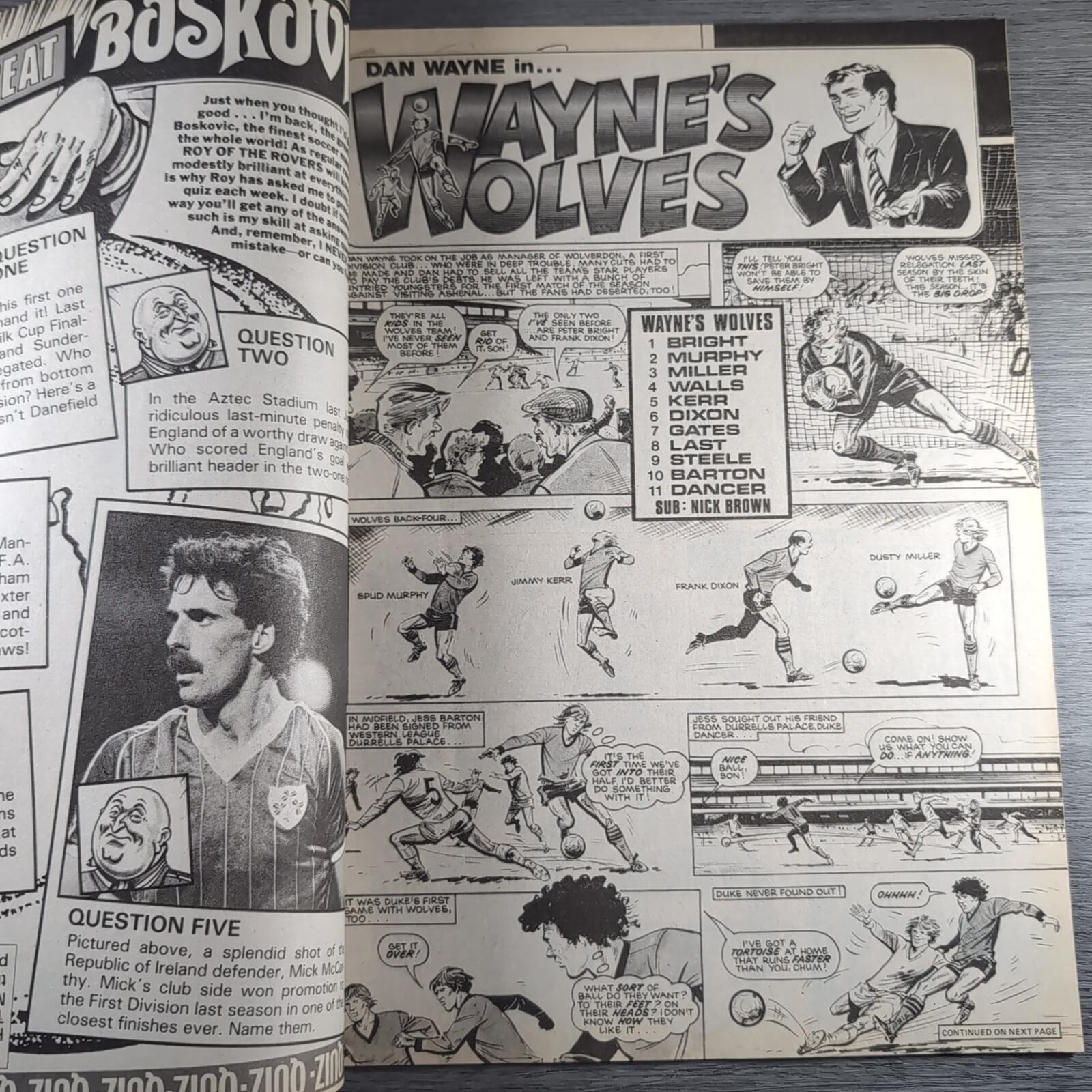 Roy of The Rovers 31st August 1985 Vintage Comic IPC Magazines