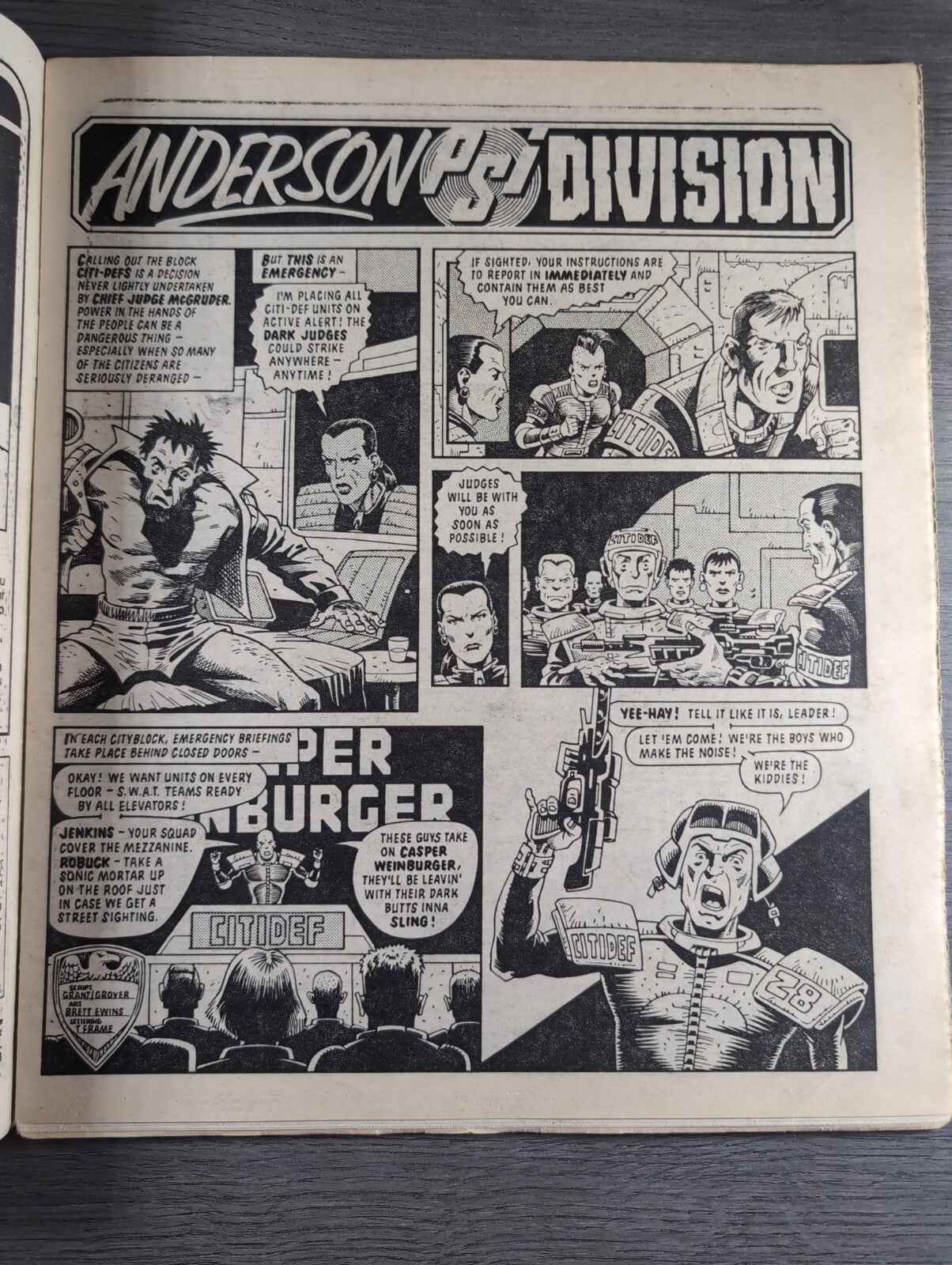2000AD Prog 422 Featuring Judge Dread Comic 15th June 1985 Vintage Retro Comic