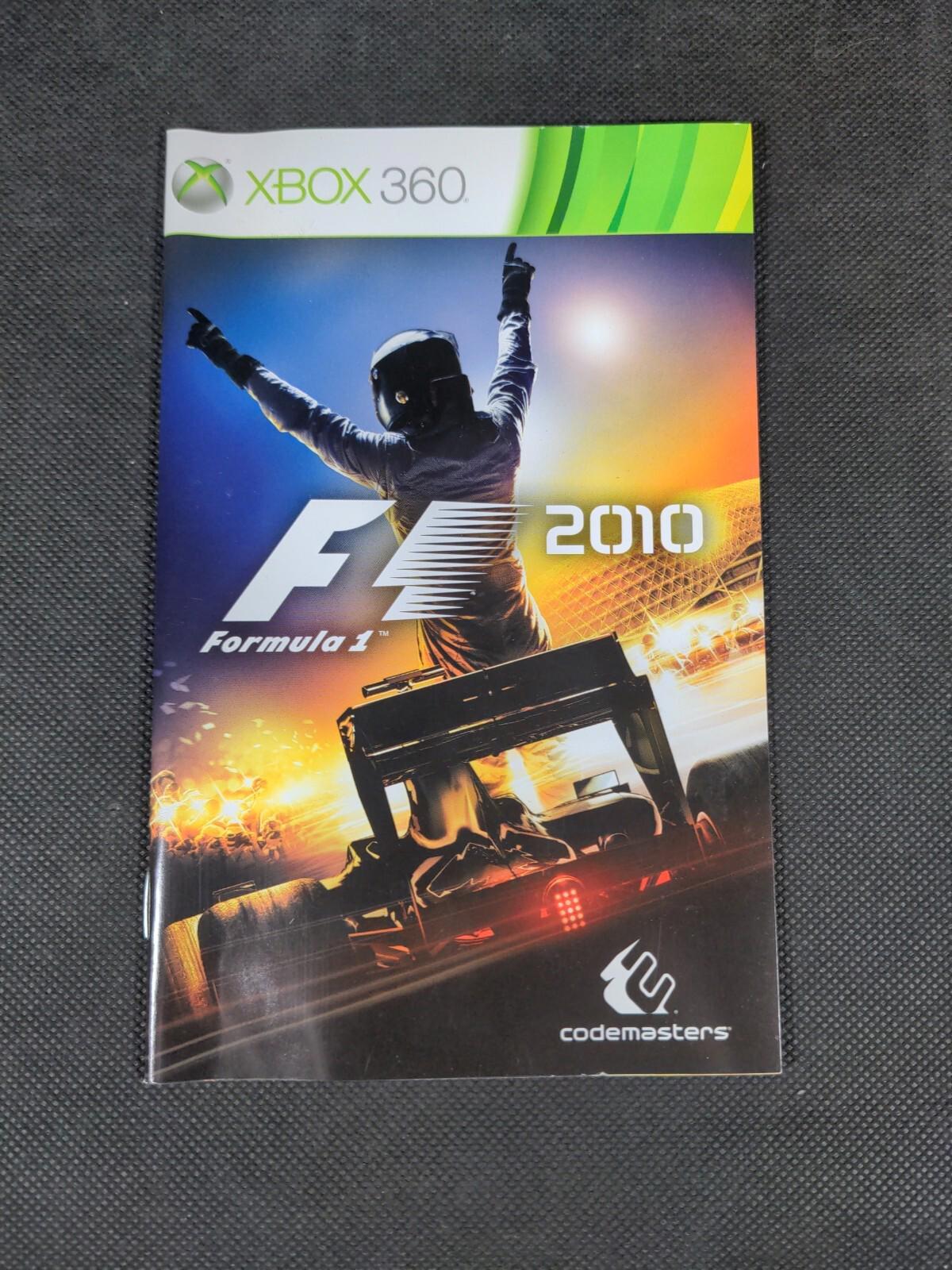F1 2010 Formula 1 Xbox 360 Game + Manual Tested & Working