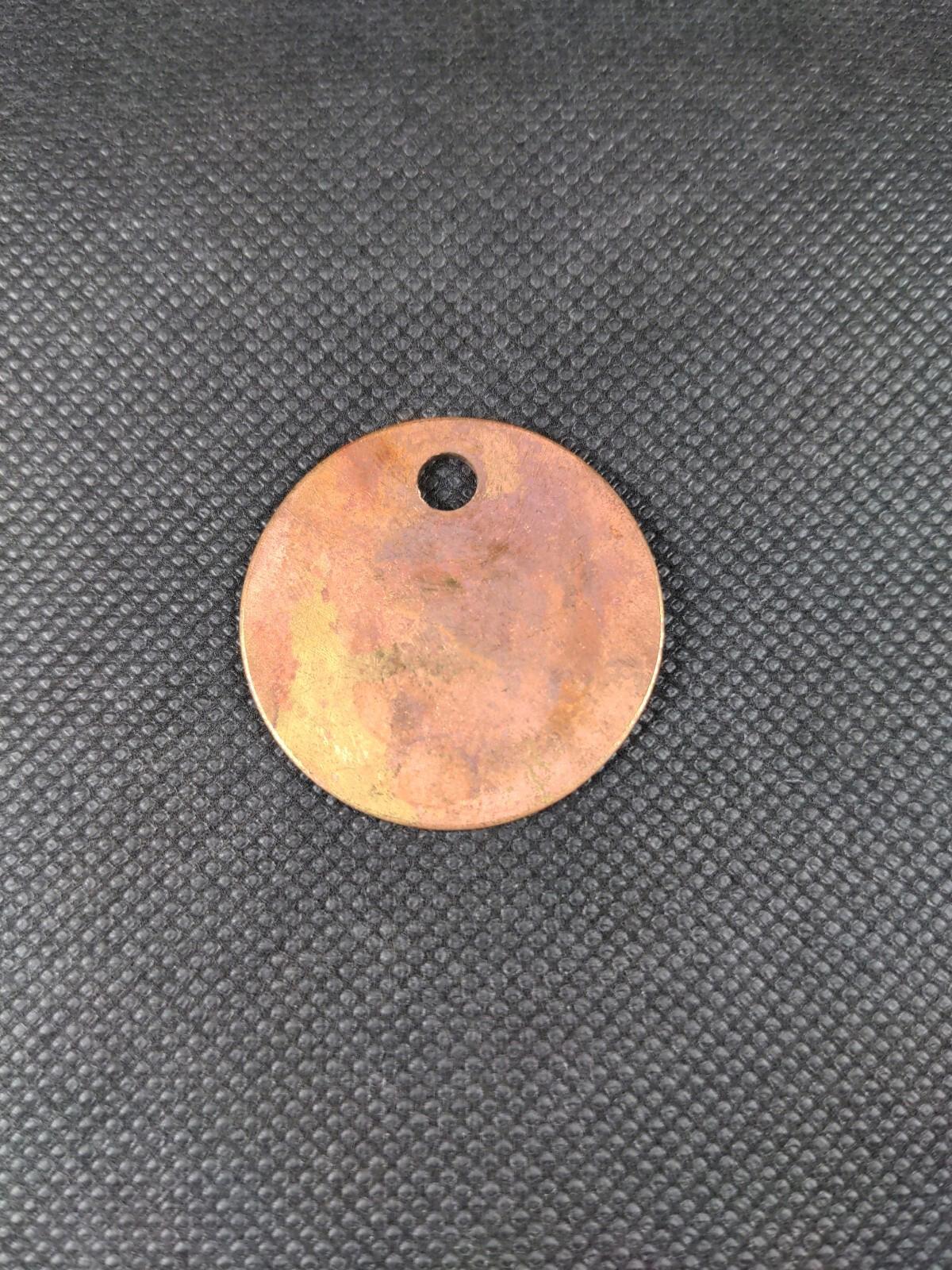Kellingley Colliery No 1161 Brass Miners Pit Check Token