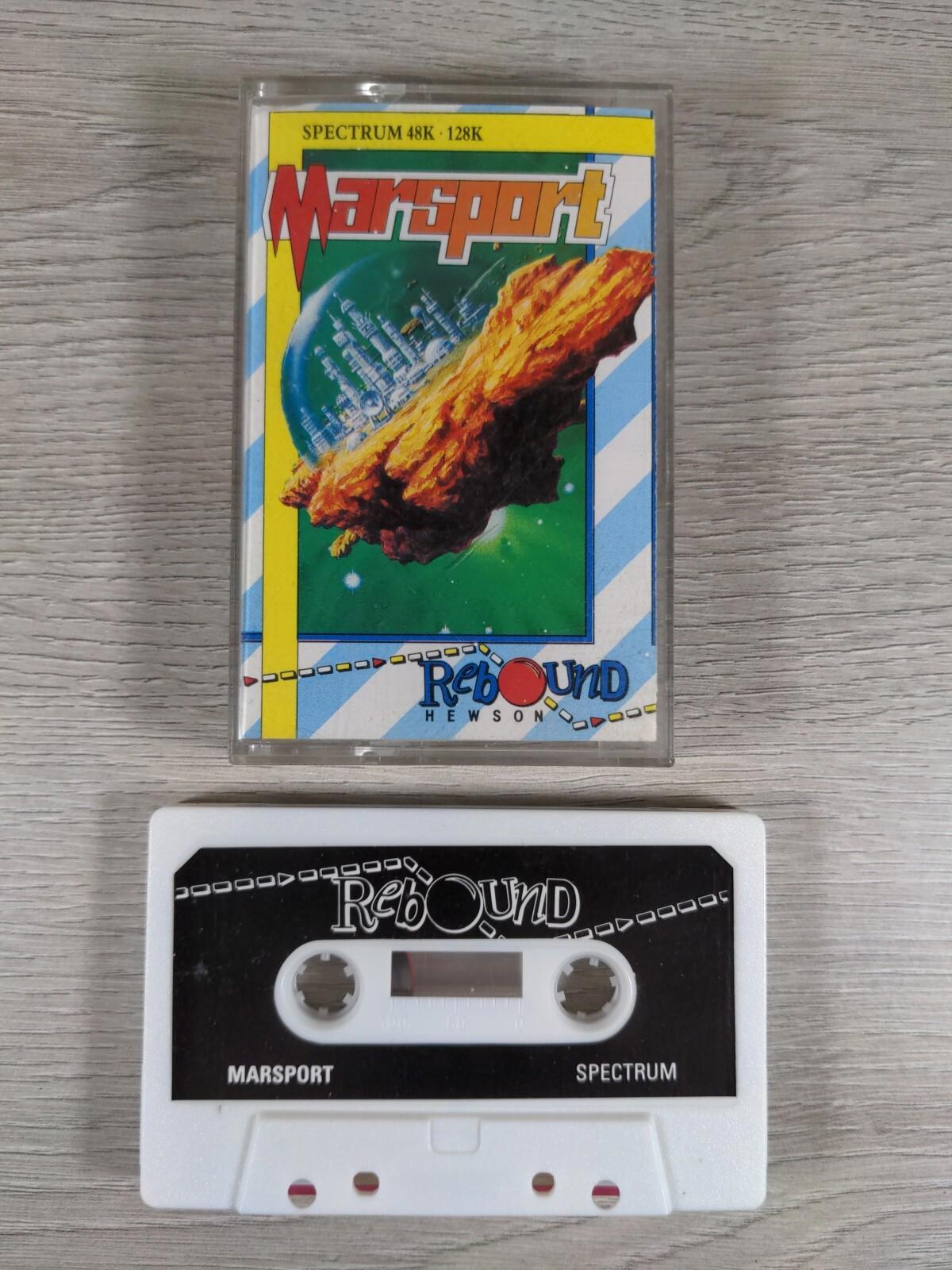 Marsport ZX Spectrum 48K 128K Video Game Cassette Tested & Working