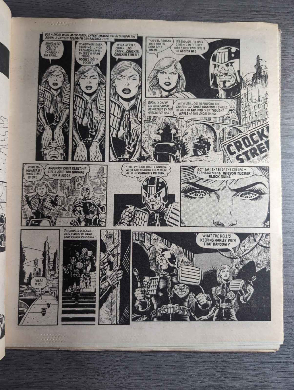 2000AD Prog 416 Featuring Judge Dread Comic 4th May 1985 Vintage Retro Comic