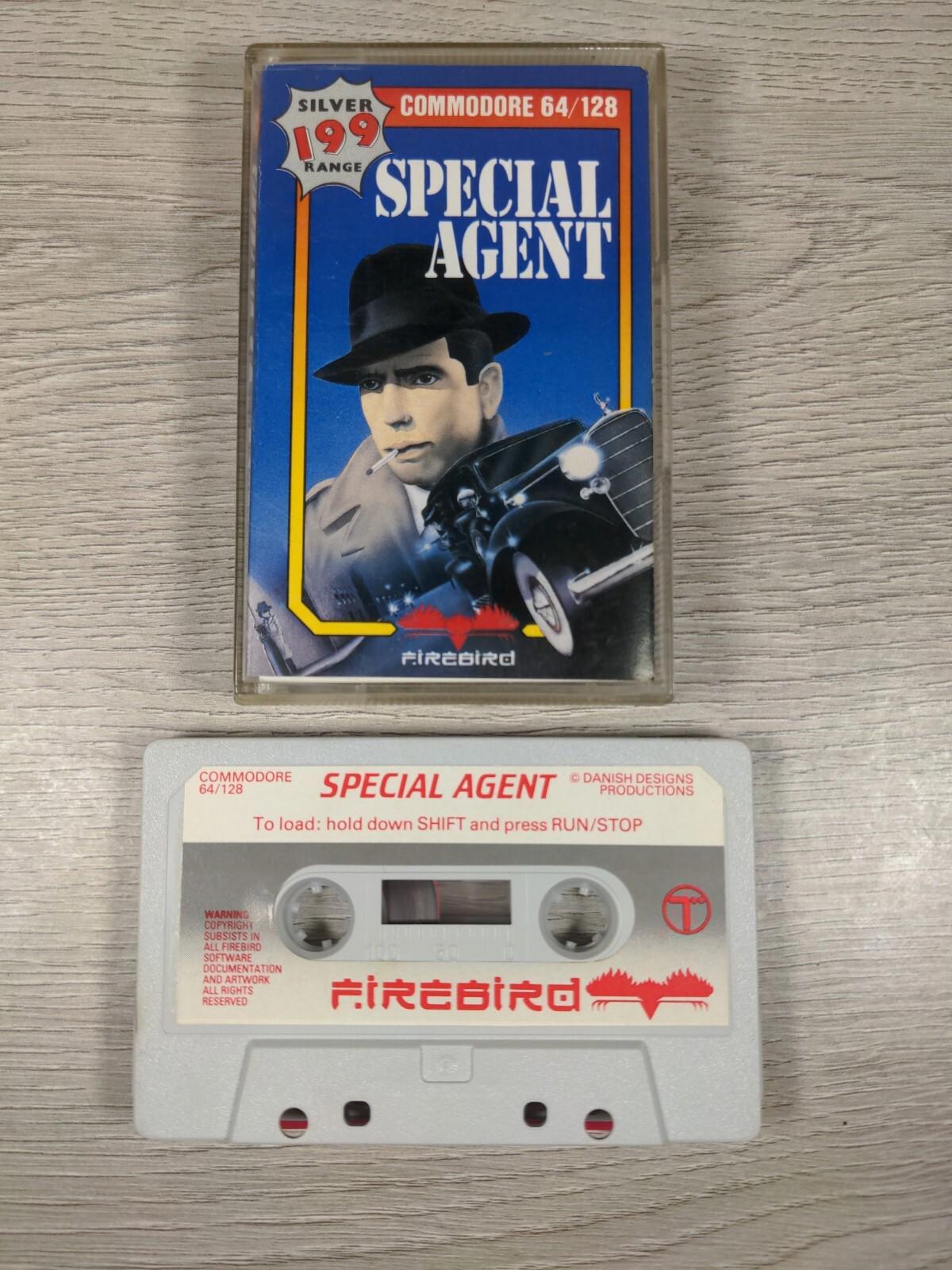 Special Agent Commodore 64 C64 Video Game Cassette Tested & Working  Firebird