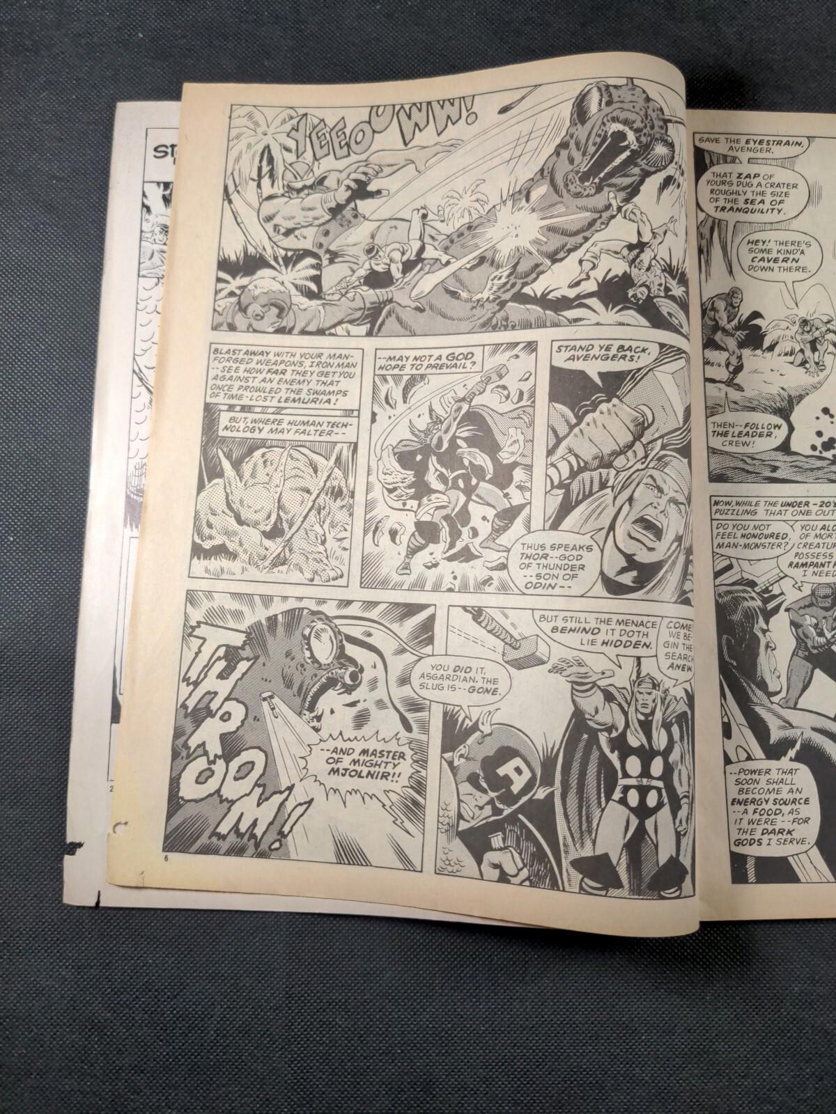 Mighty World of Marvel Issue No 124 February 1975 Marvel UK Vintage Comic