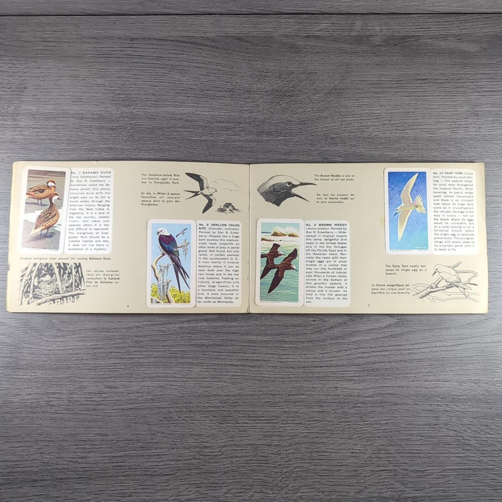 Brooke Bond Tea Picture Card Album No 6 Tropical Birds Complete Set Canada Issue