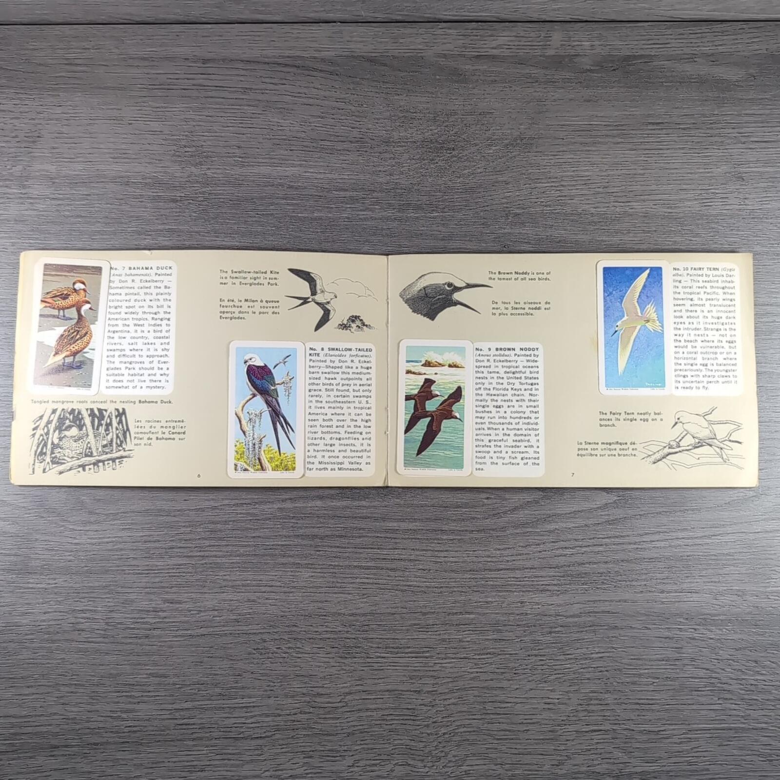 Brooke Bond Tea Picture Card Album No 6 Tropical Birds Complete Set Canada Issue