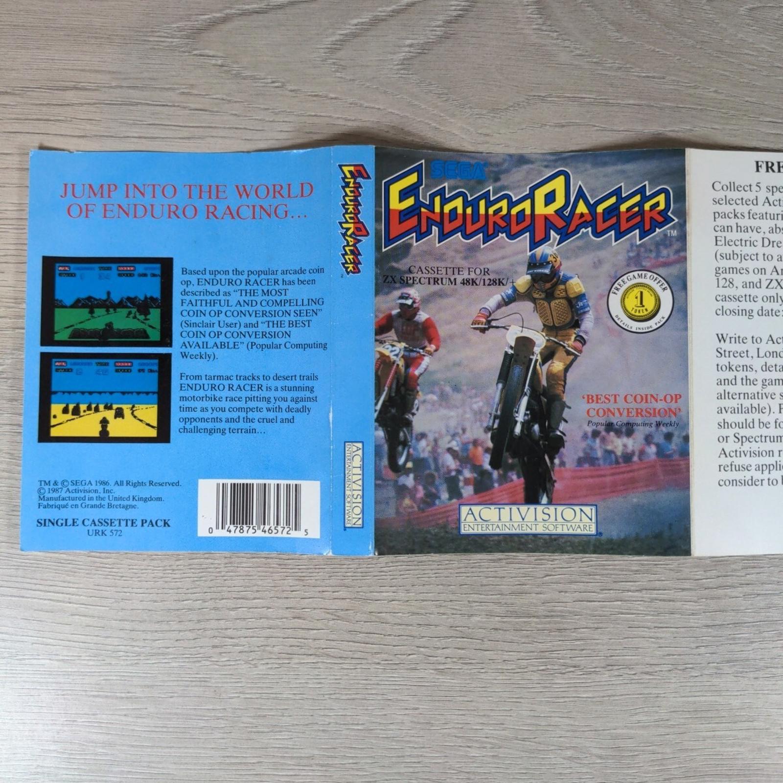 Enduro Racer ZX Spectrum 48K 128K Game Cassette Activision Tested & Working