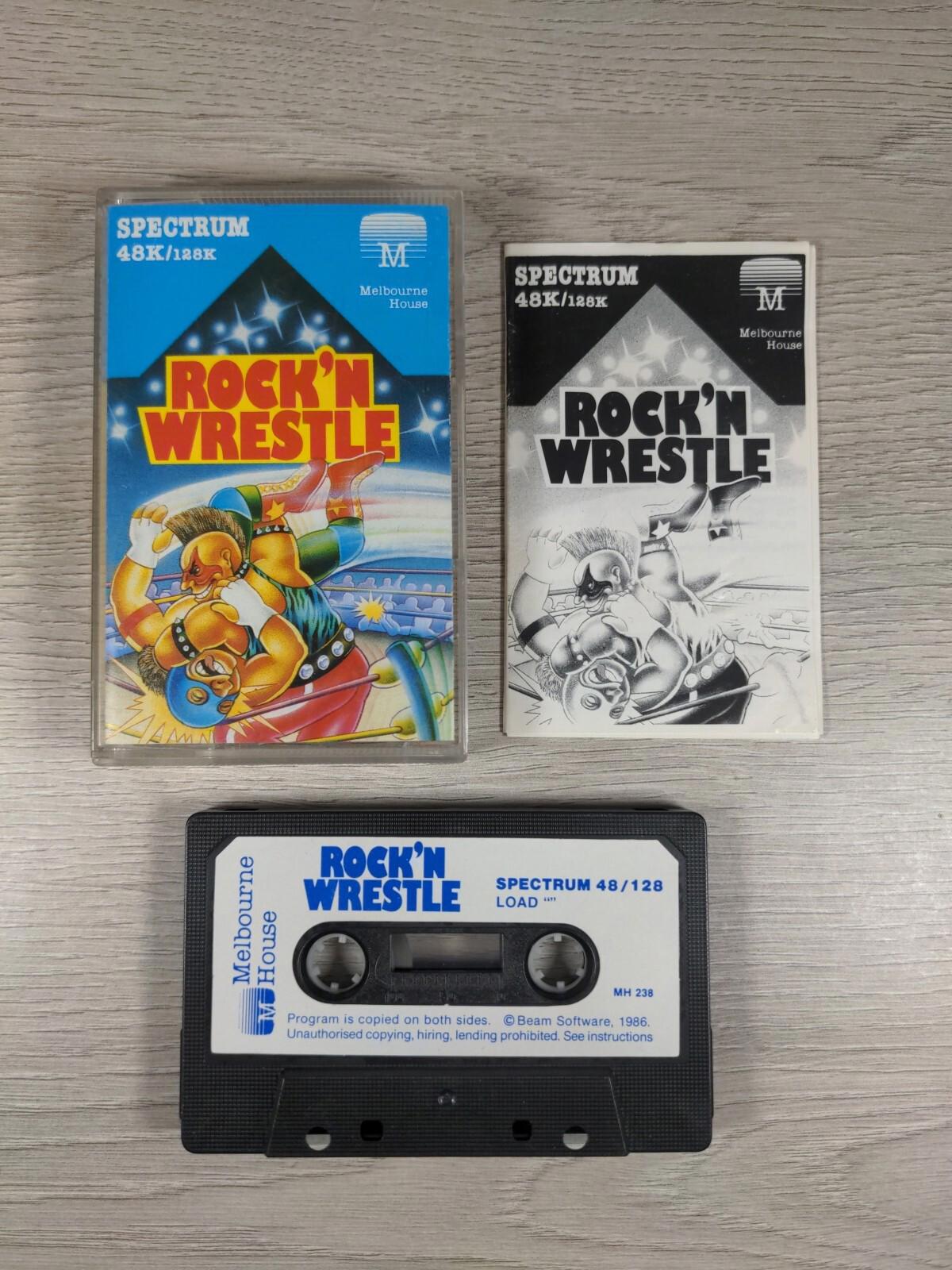 Rock N Wrestle ZX Spectrum 48K 128K Game Cassette Tested & Working