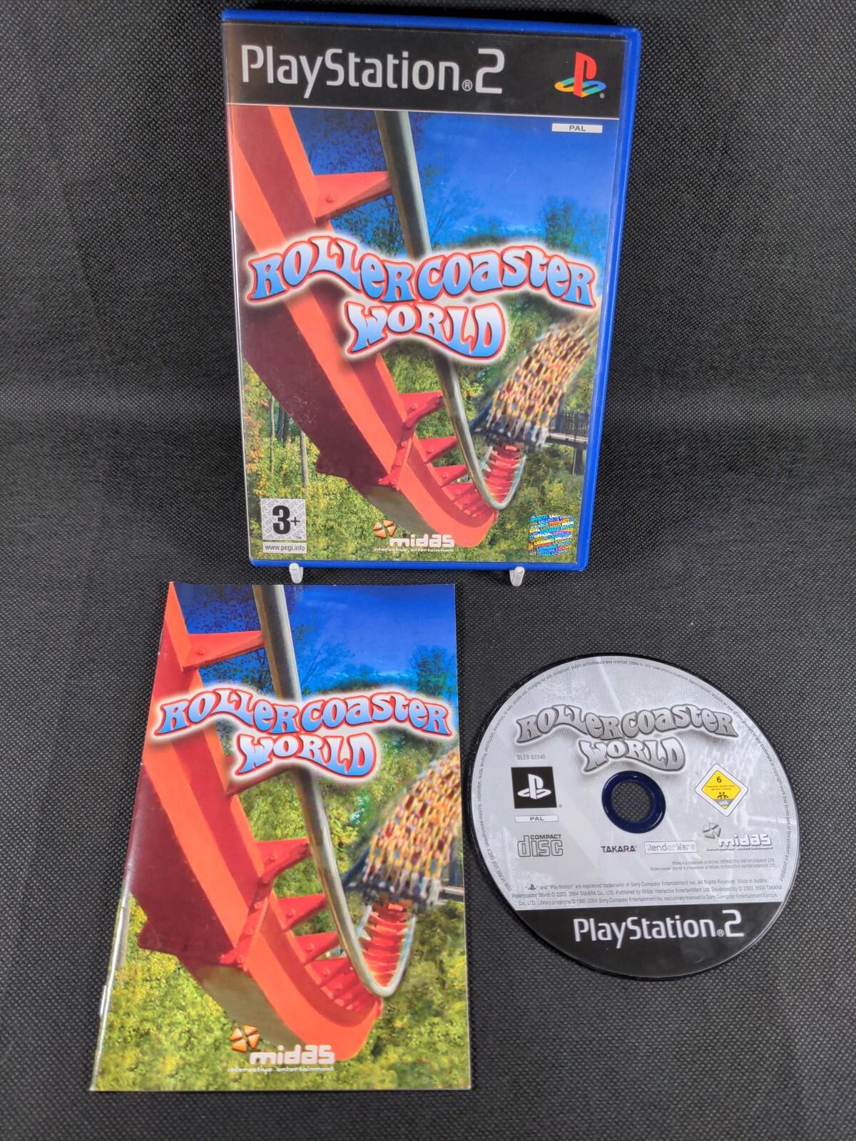 Rollercoaster World  PlayStation 2 PS2 Game PAL Region Age 3+
