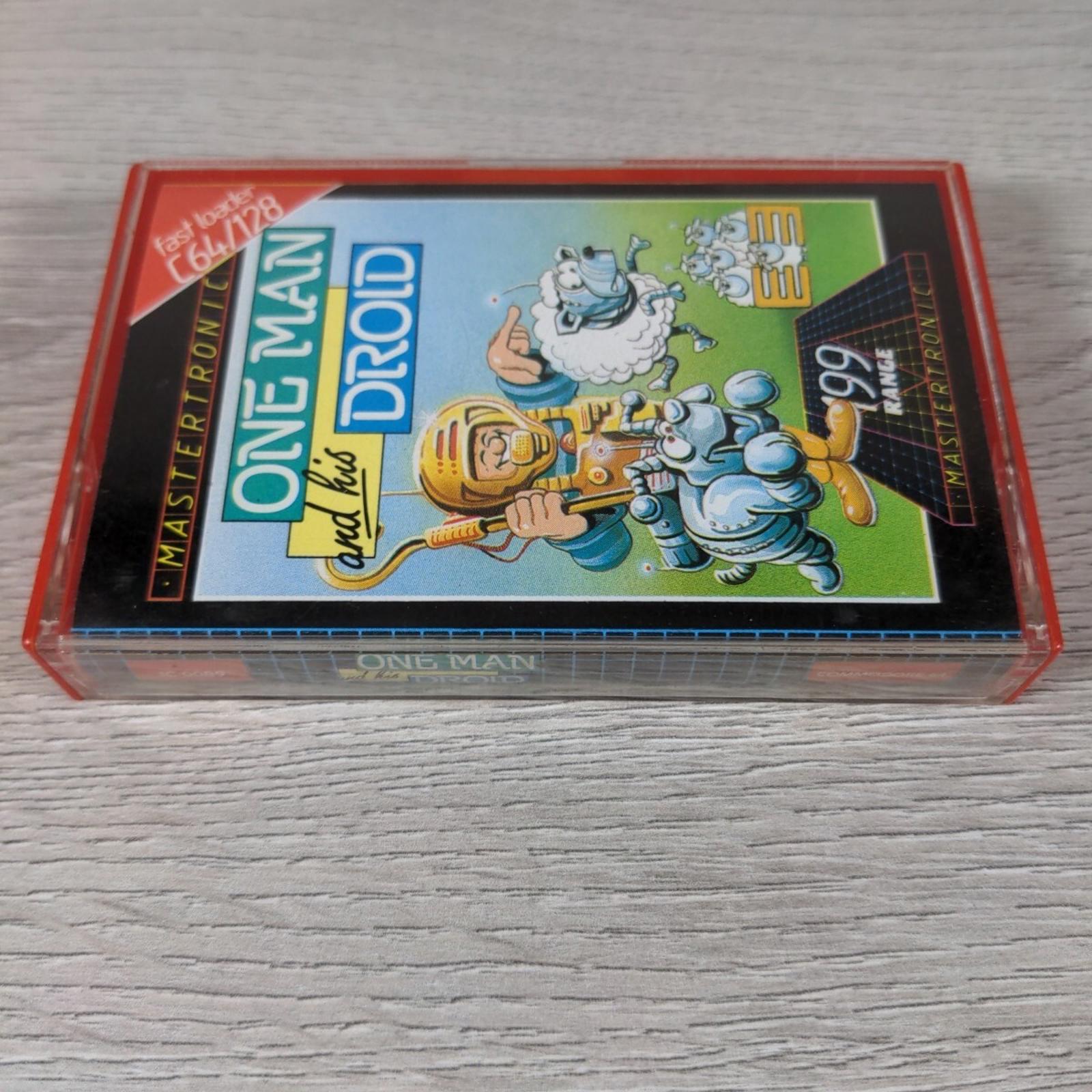 One Man And His Droid Commodore 64 C64 Video Game Cassette Tested & Working