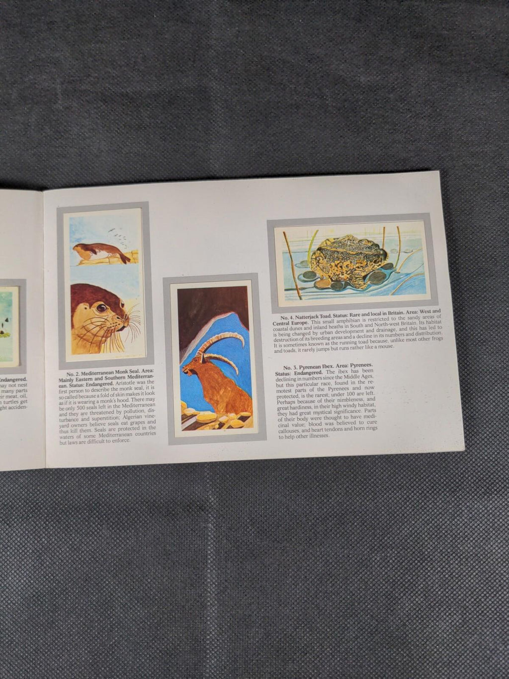 Brooke Bond Tea Cards: Vanishing Wildlife  Album Complete - All Cards In The Set