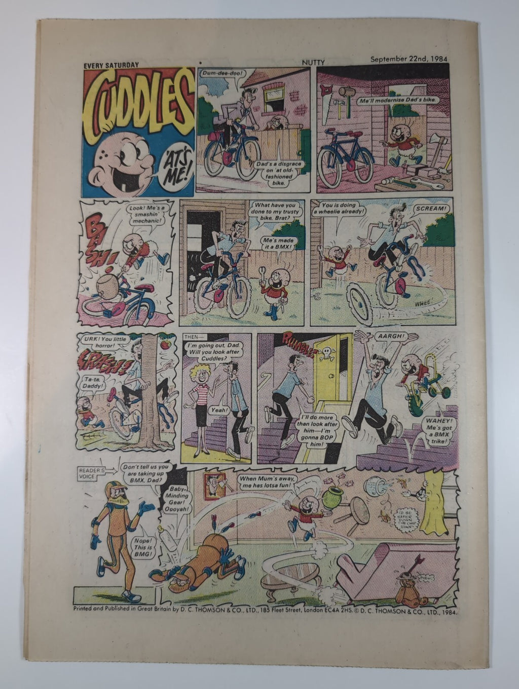 Nutty Comic Featuring Bananaman Issue No. 241 Sept 22nd 1984  Vintage Comic
