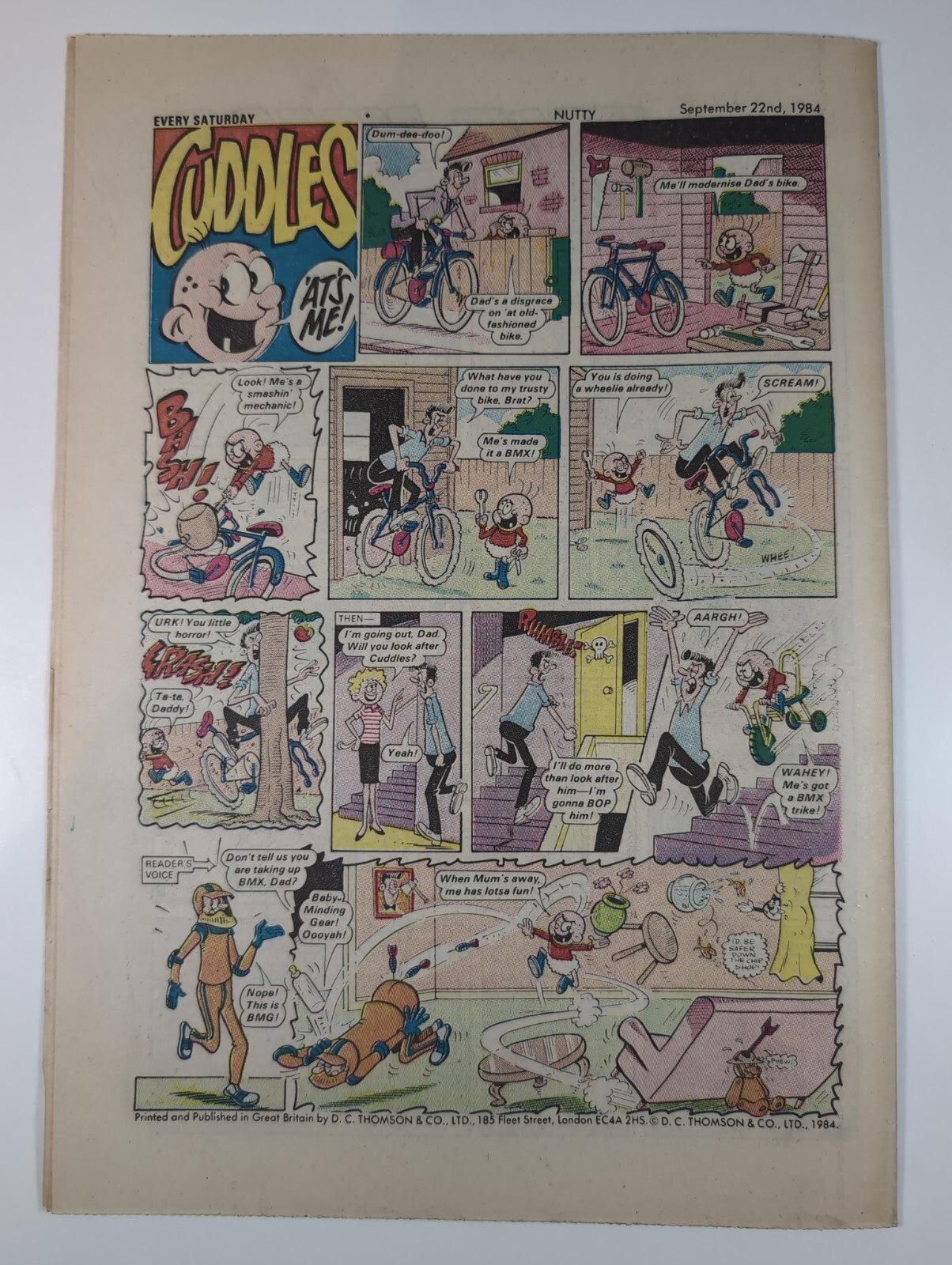 Nutty Comic Featuring Bananaman Issue No. 241 Sept 22nd 1984  Vintage Comic