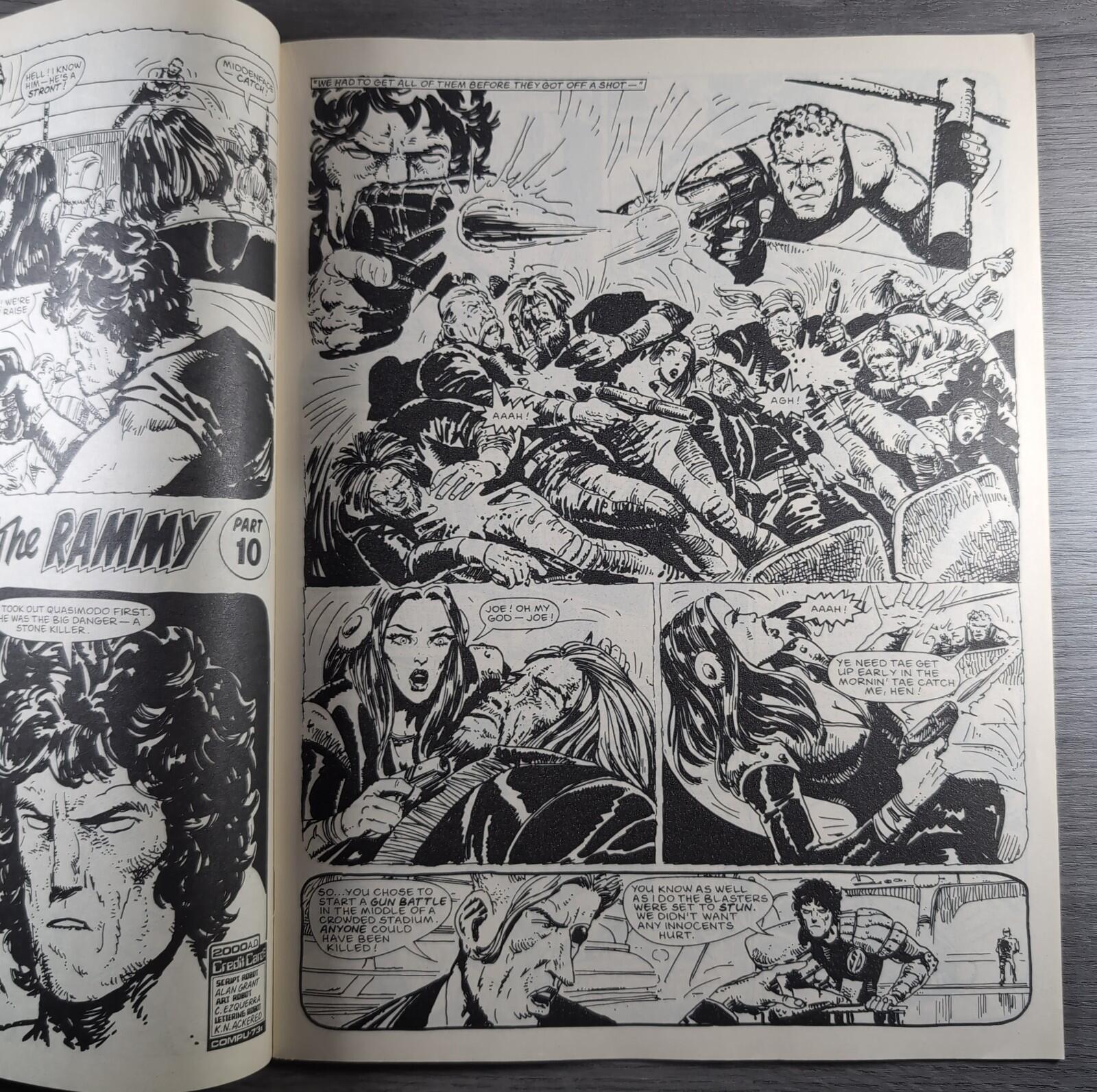 2000AD Prog 553 Featuring Judge Dredd 19th December 1987 Vintage Comic
