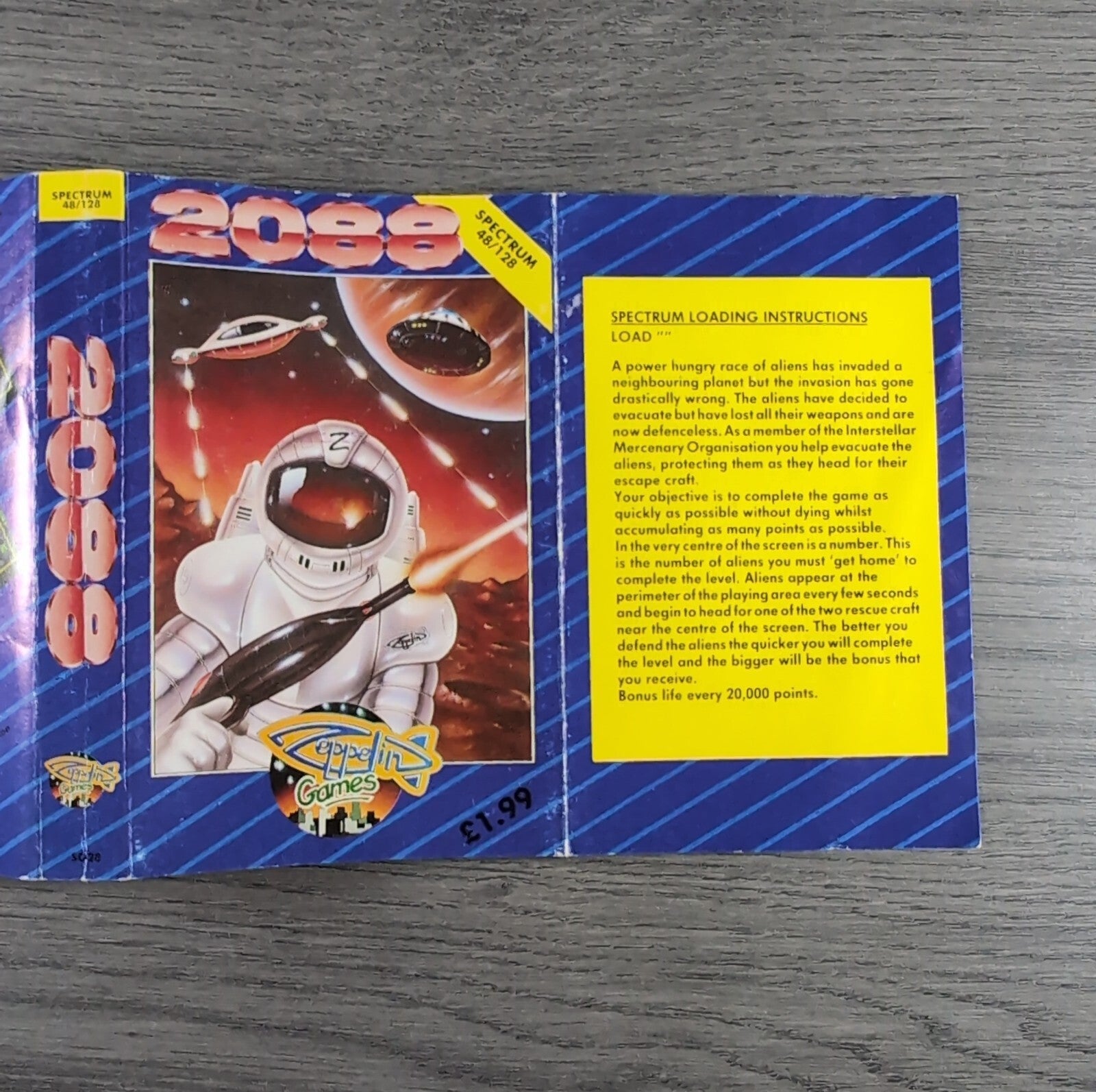 2088 ZX Spectrum 48/128K Game Tested & Working Vintage Retro Vidio Game