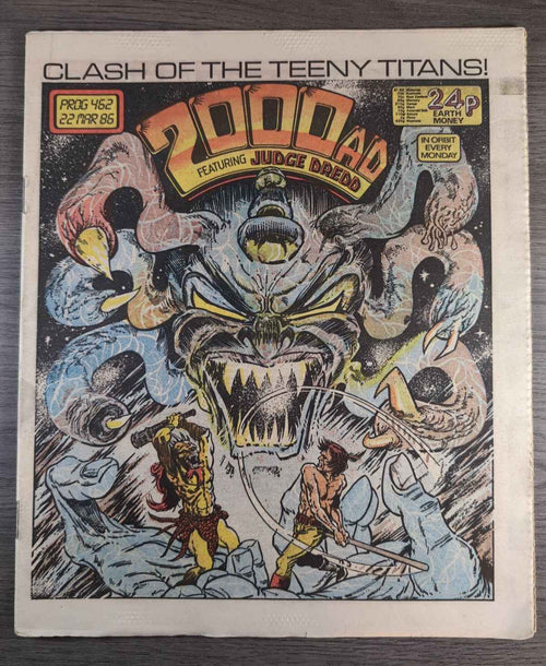 2000AD Prog 462 Featuring Judge Dread Comic 22 March 1986 Vintage Retro Comic