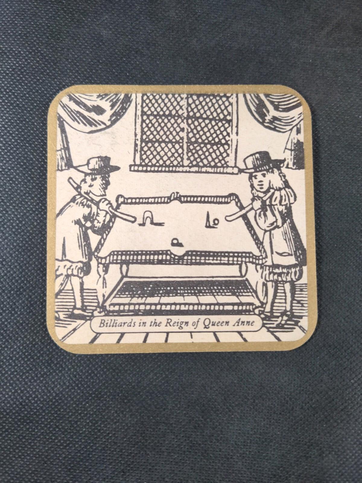 2 Vintage Beer Mats Queen Anne Whiskey - Retrorama UK