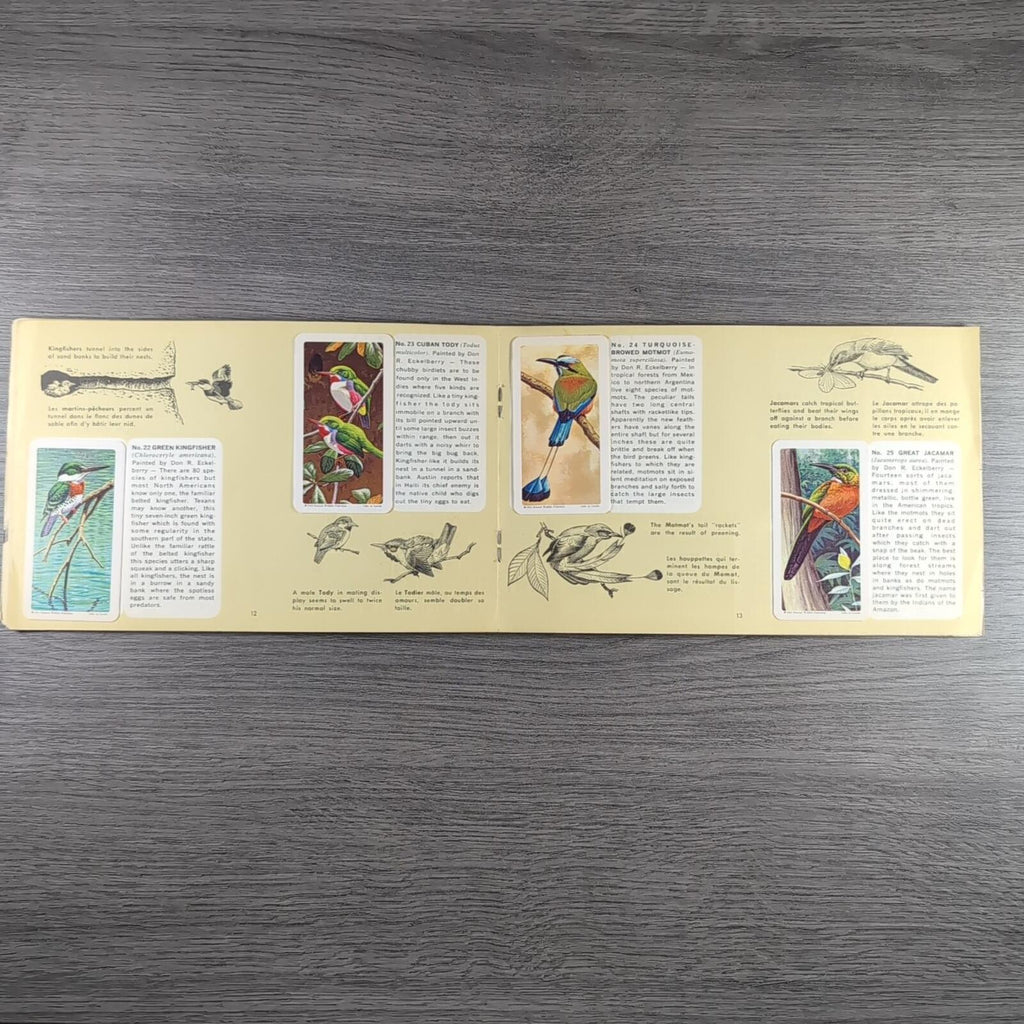 Brooke Bond Tea Picture Card Album No 6 Tropical Birds Complete Set Canada Issue