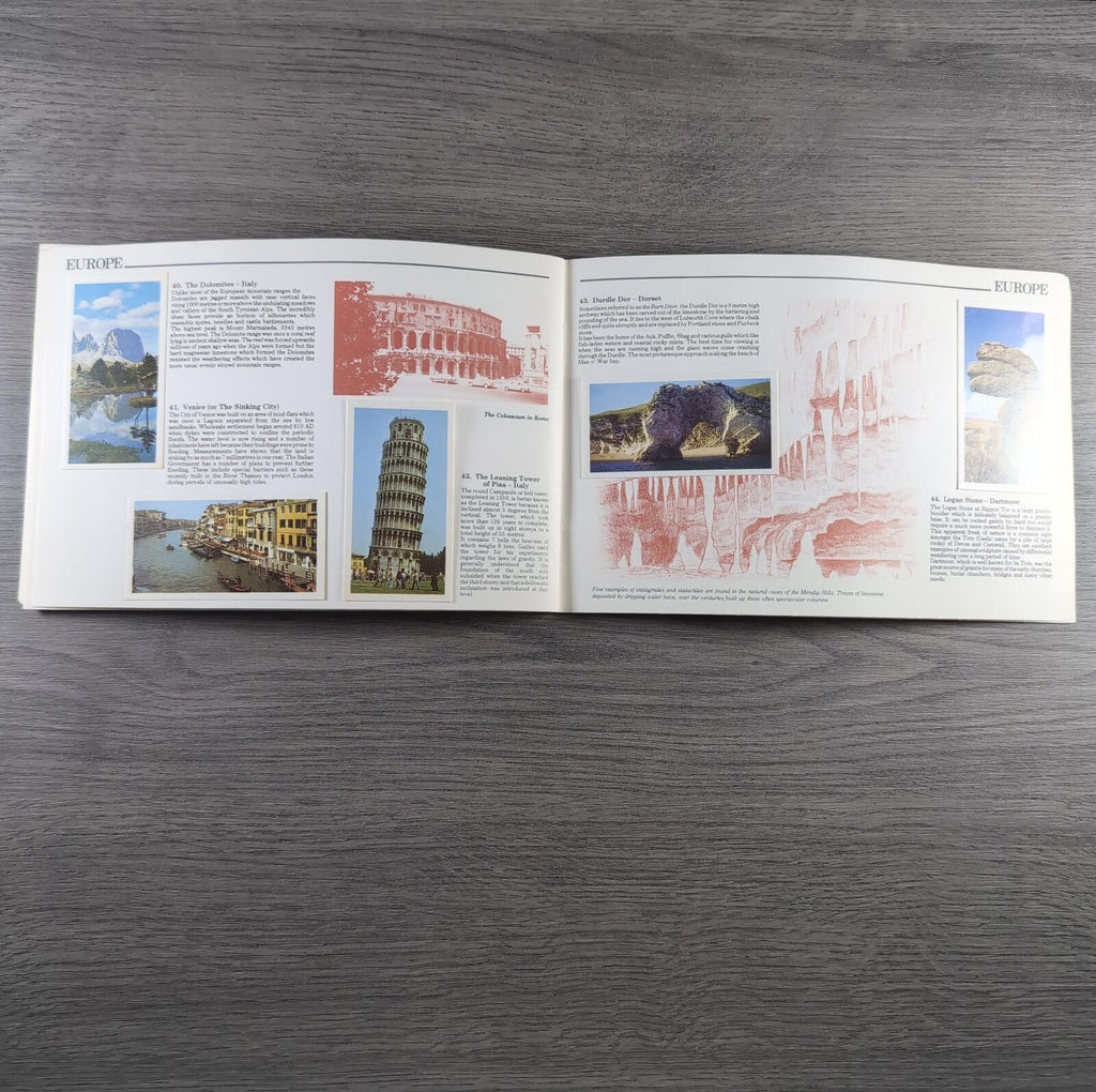 Brooke Bond Tea Picture Cards Album Features Of The World Complete Set