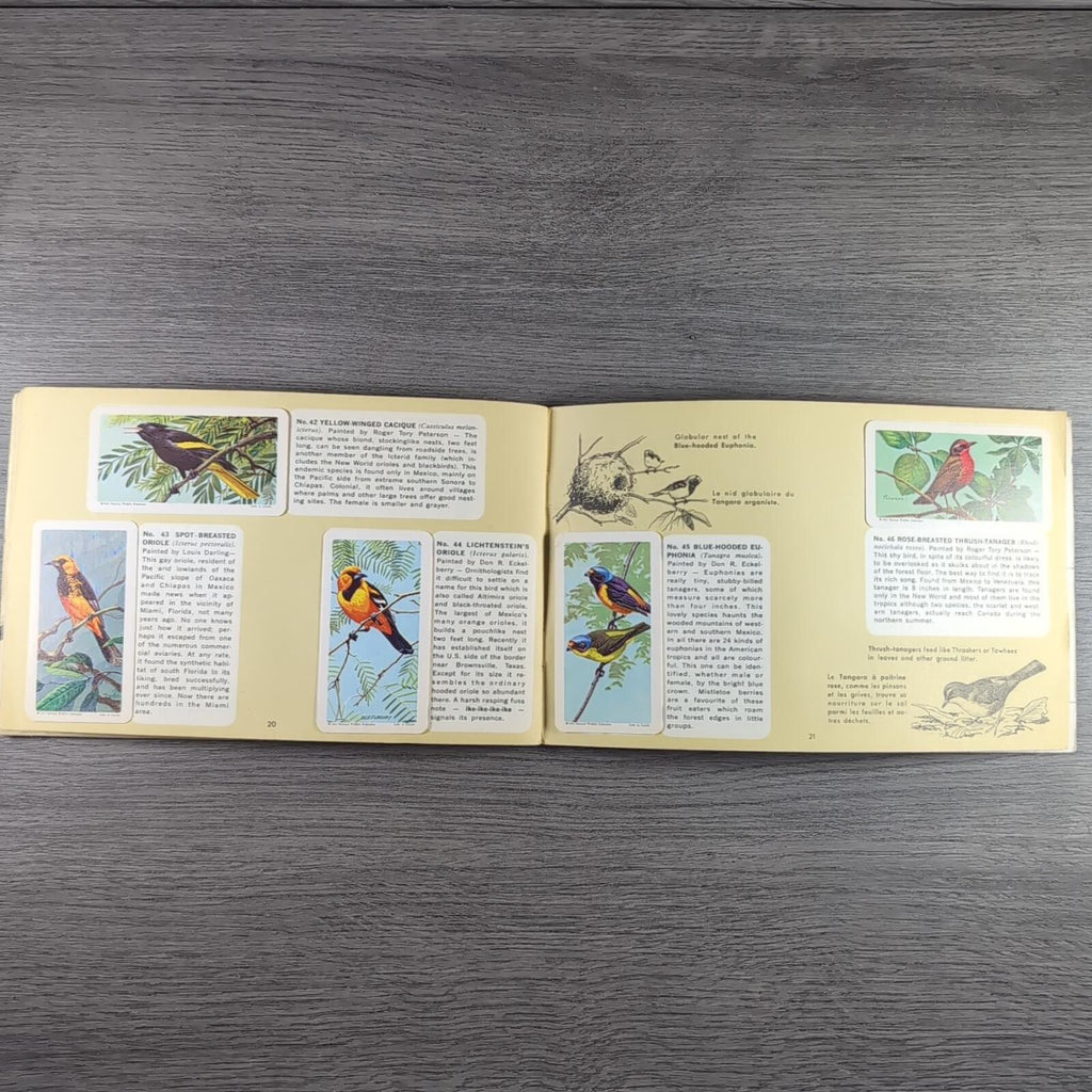Brooke Bond Tea Picture Card Album No 6 Tropical Birds Complete Set Canada Issue