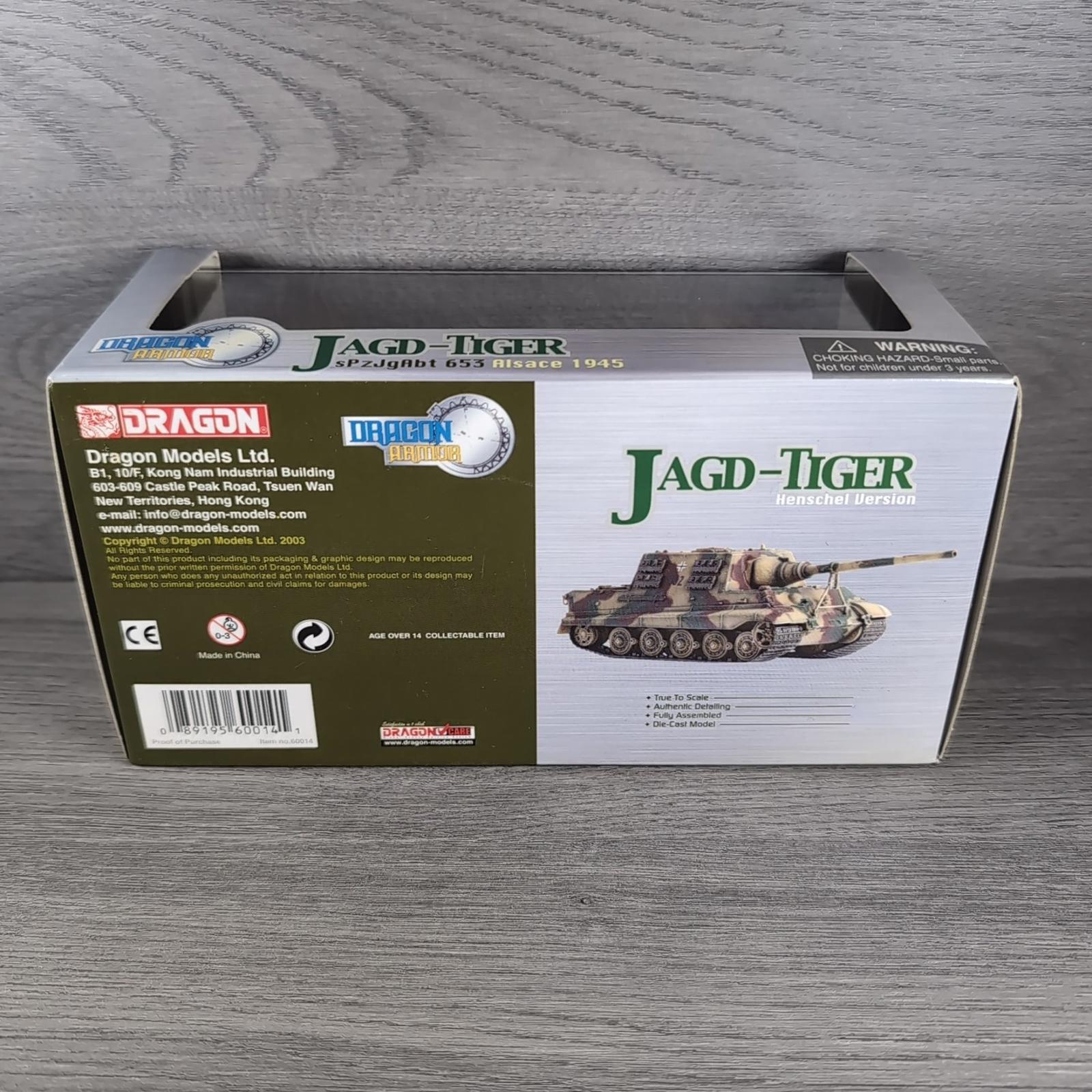 Dragon Armor Jagd-Tiger sPzJgAbt 653 Alsace 1945 1:72 Scale Model 60014